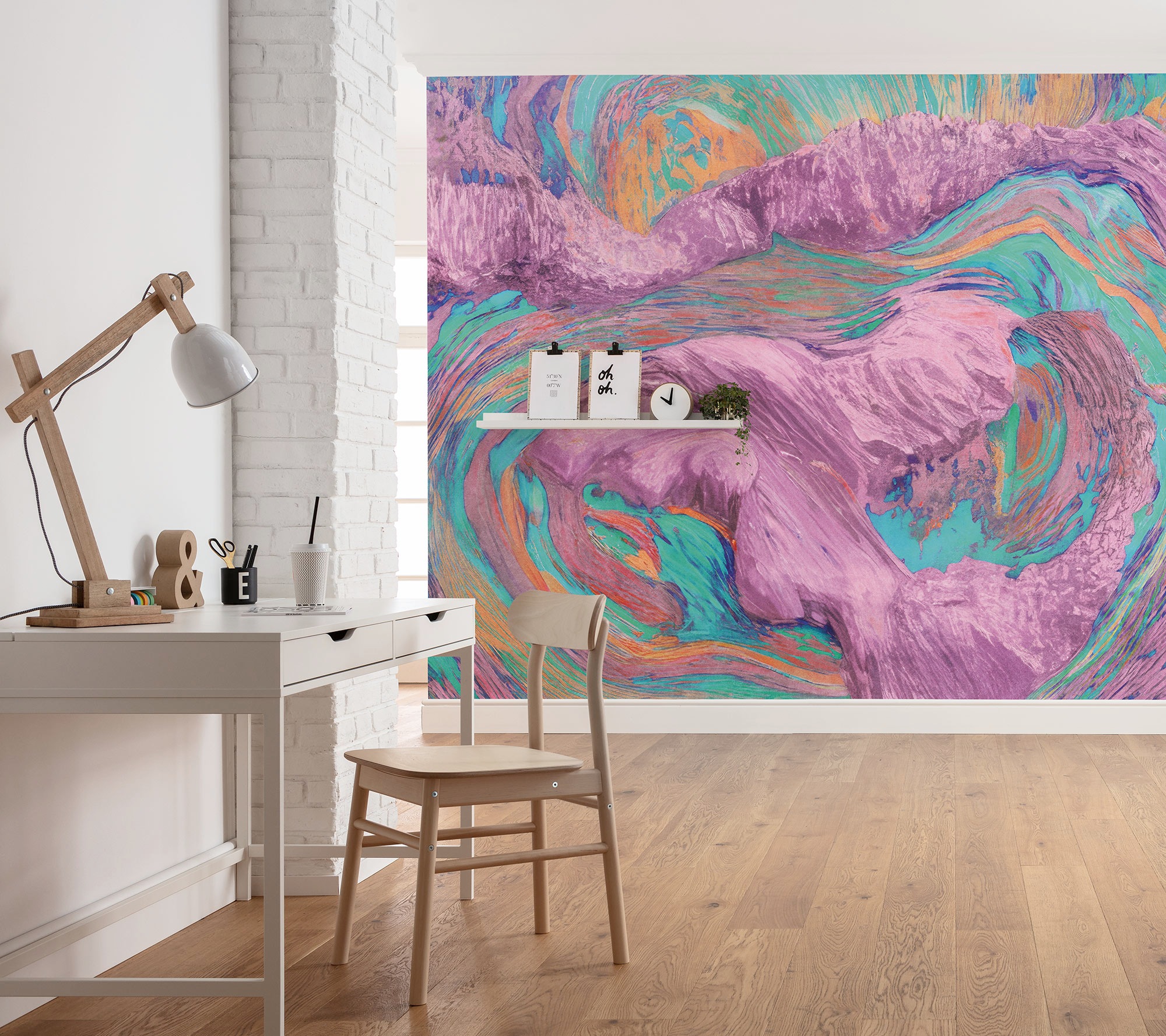 Komar Vliestapete Sunset Island 300 cm x 250 cm Türkis günstig online kaufen