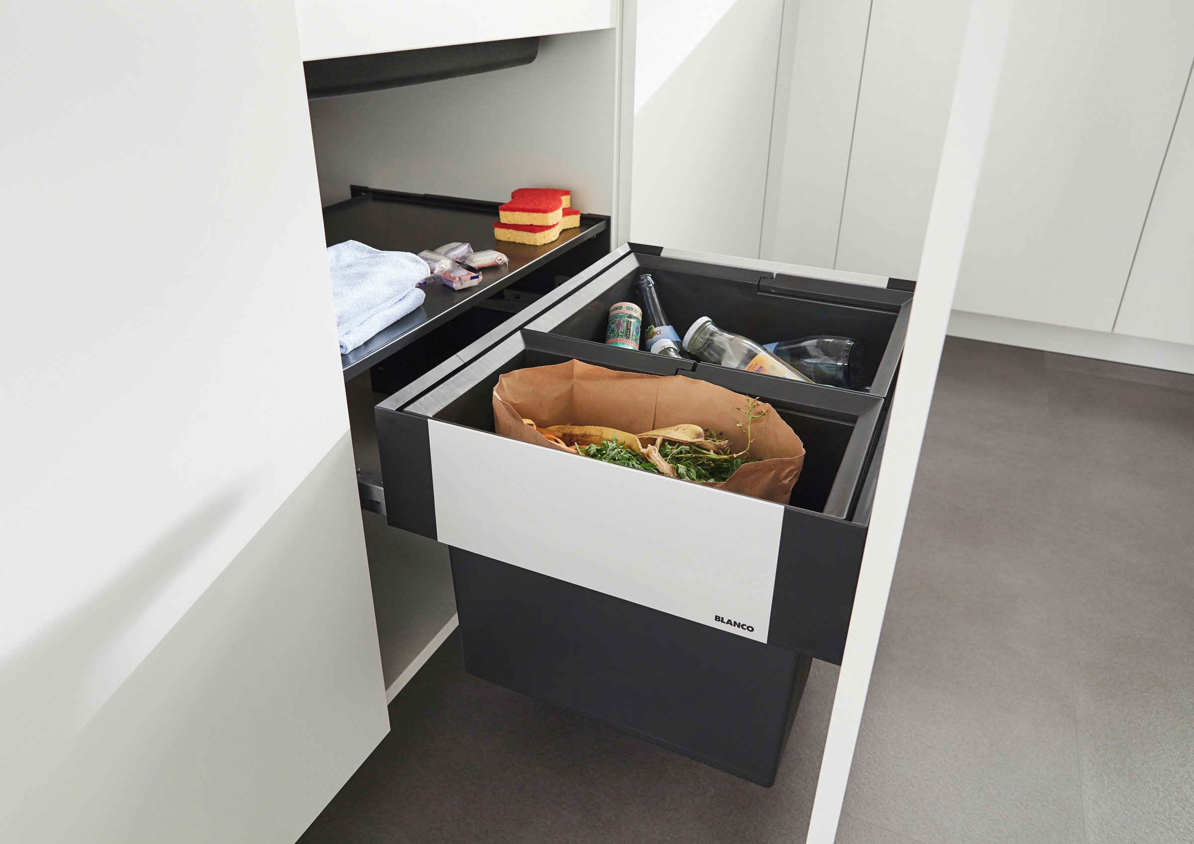 Blanco Mülltrennsystem »Select II 60/2«, 2 Behälter, Kunststoff, Stahlblech günstig online kaufen