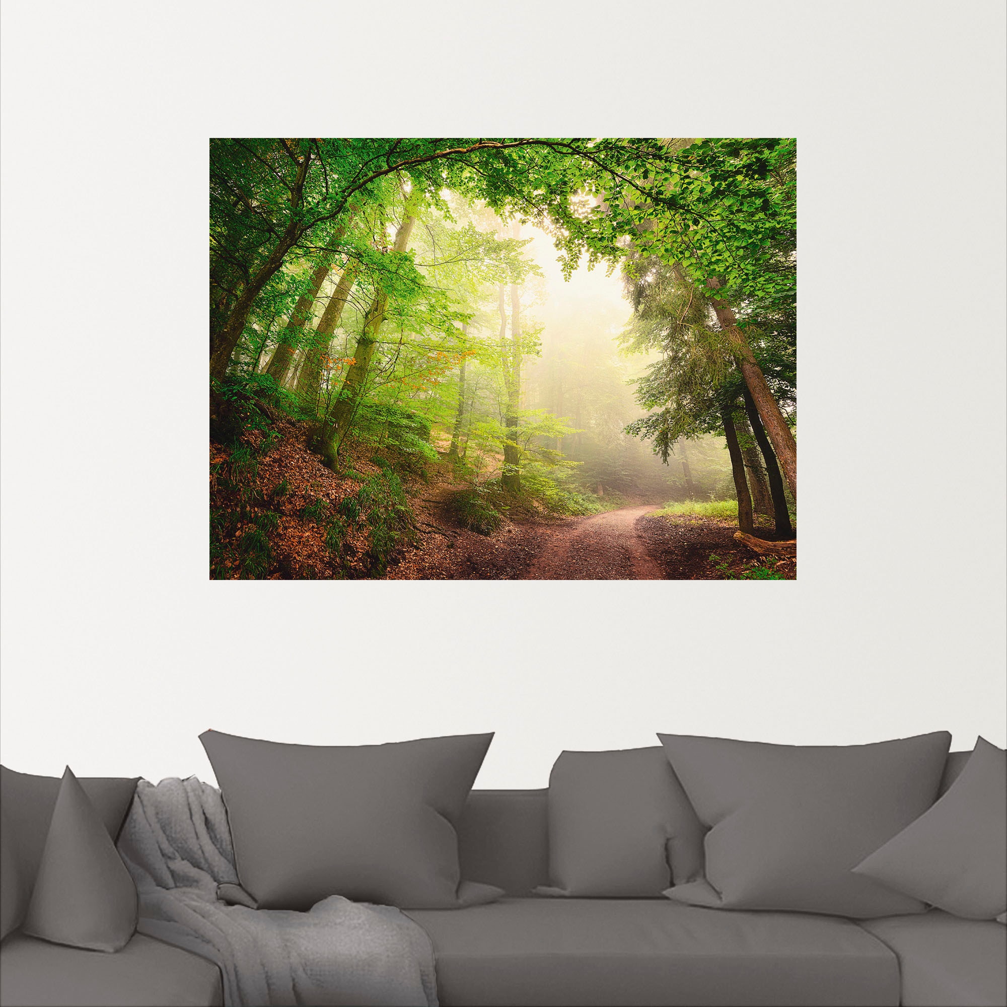 Artland Wandbild »Natürliche Torbögen durch Bäume«, Wald, (1 St.), als Alubild, Outdoorbild, Poster, Wandaufkleber in verschied. Größen