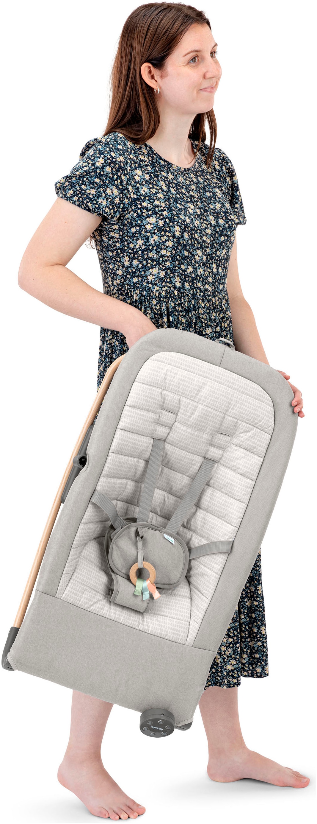 ingenuity Babywippe »Keep InMotion Automatic Rocking Seat - Soulful Skies«, mit Sound-Effekt