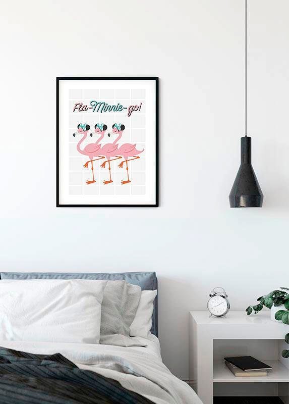 Komar Bild »Minnie Mouse Fla-Minnie-go«, Disney, (1 St.), Wandbild zur Dekoration im Kinderzimmer - ohne Rahmen