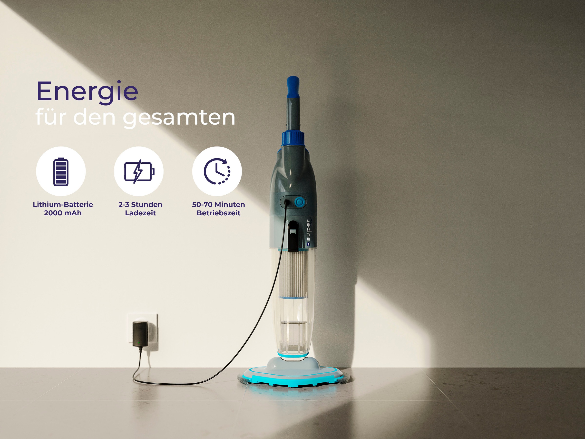 Gre Poolbodensauger, batteriebetrieben