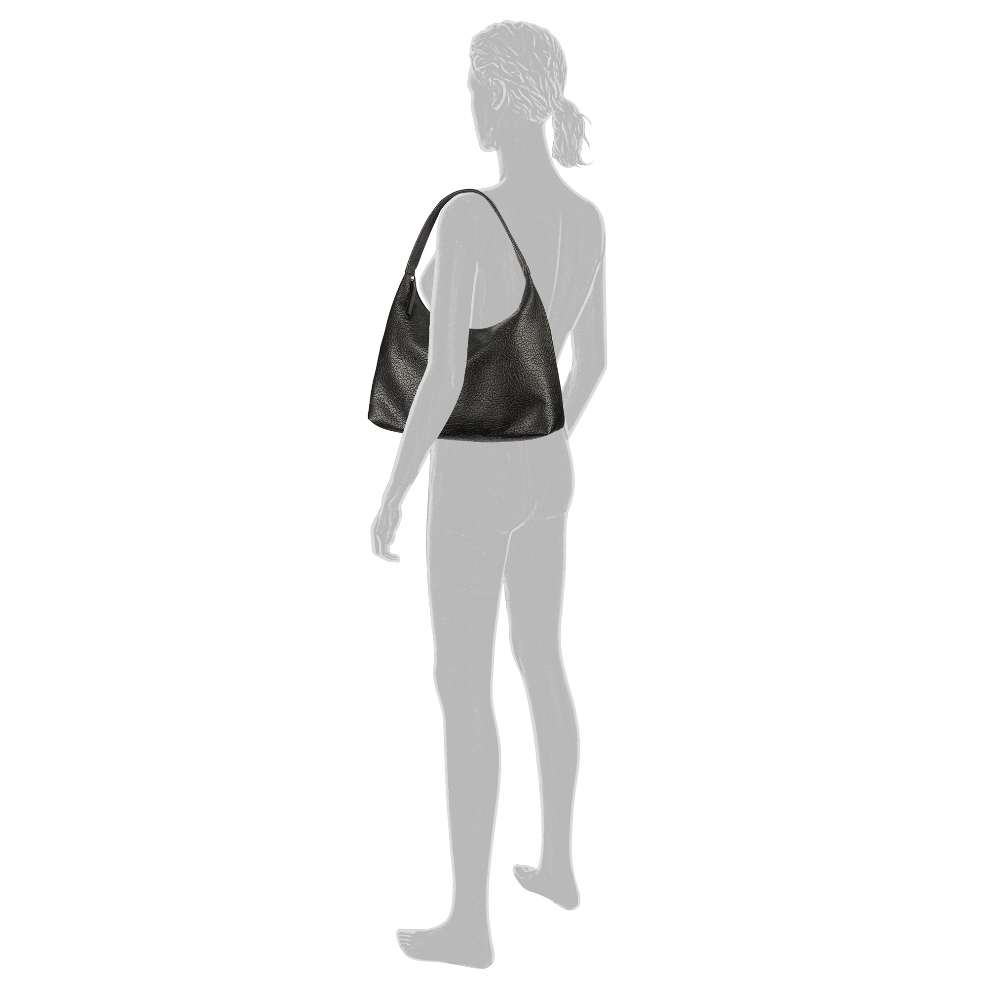 TOM TAILOR Hobo »Evelina«, aus weichem Lederimtitat in lässiger Trapezform mit dekorativen Seiten