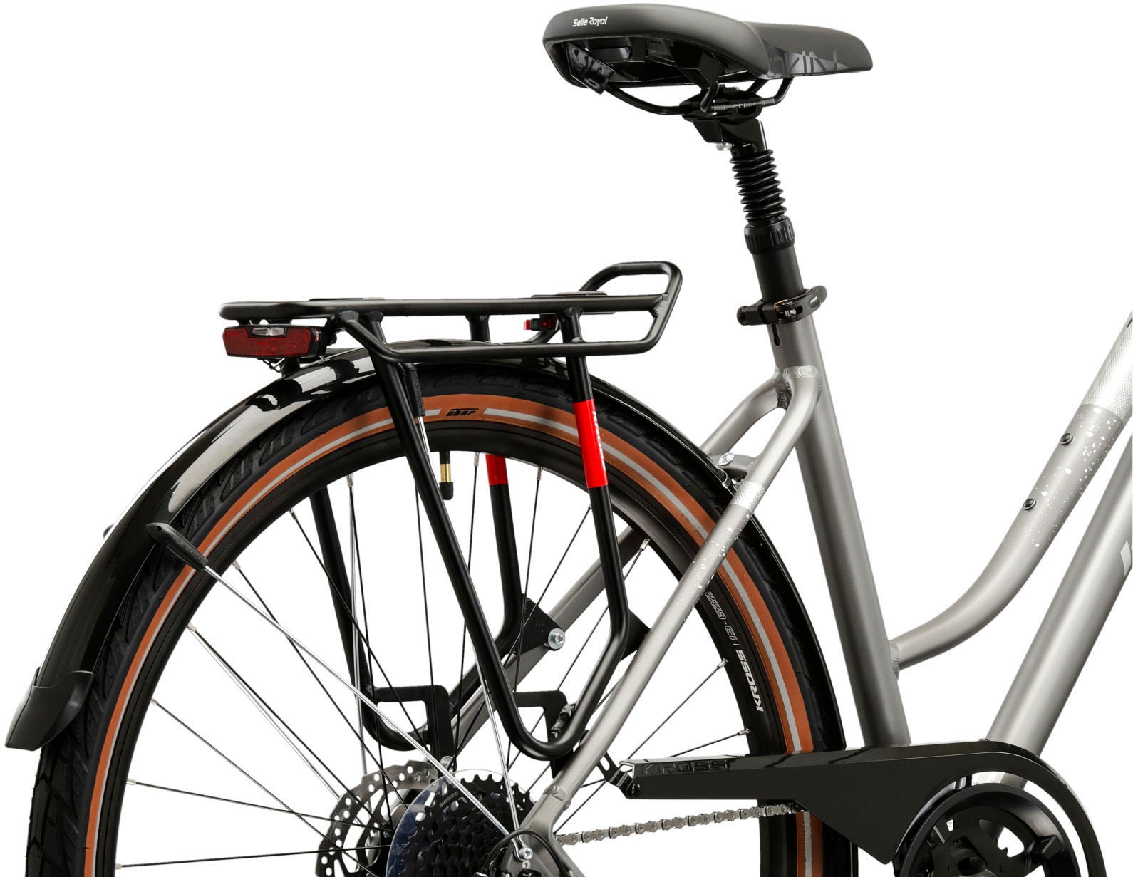 Kross Trekkingrad »KROSS Trekkingrad 28" Trans 5.0 ULT.RA silver 18 Gänge« 18 Gang Shimano CUES U3020 Schaltwerk Kettenschaltung