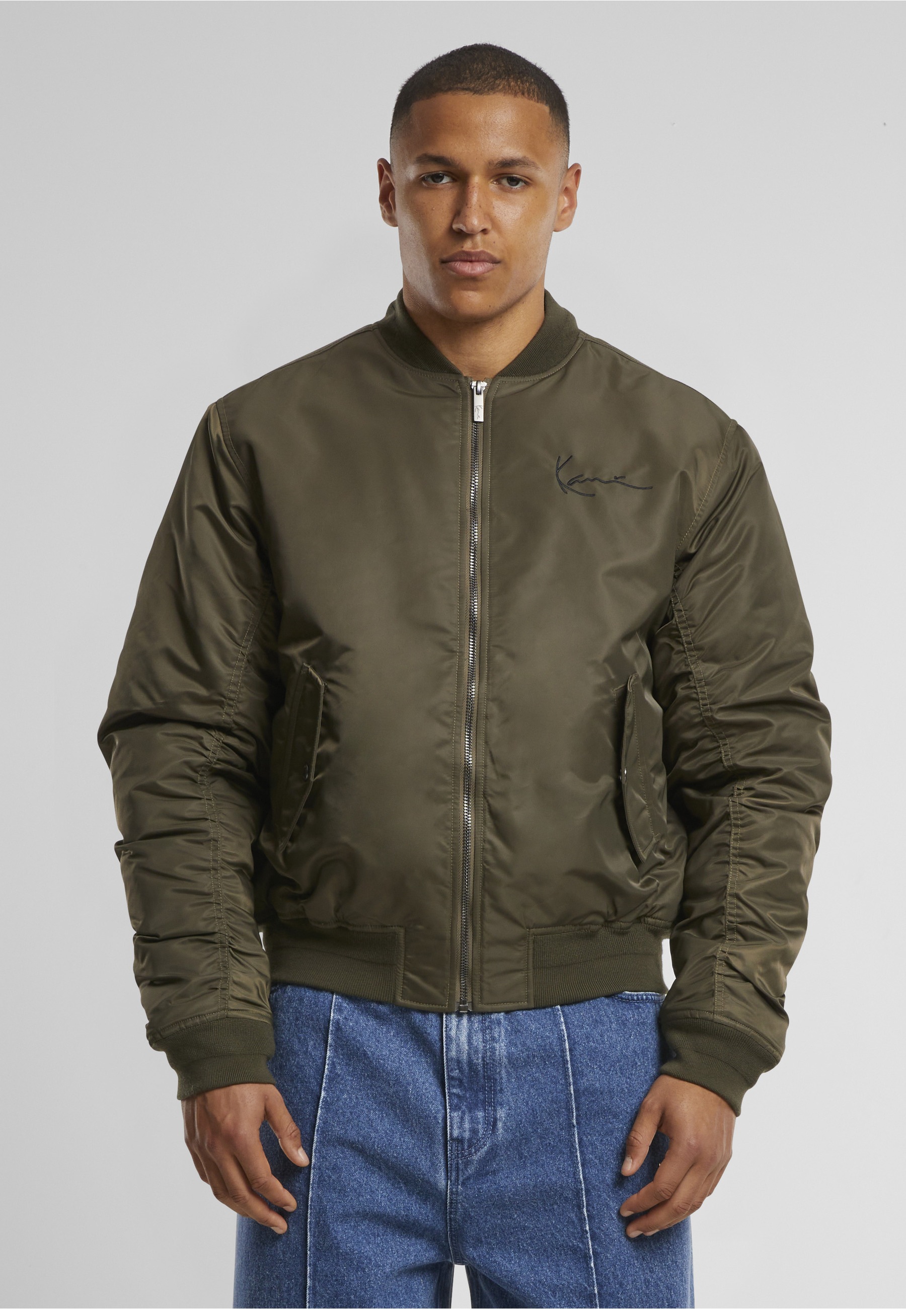 Karl Kani Bomberjacke »Karl Kani KK Kani Back Embroidery Bomberjacket« 1 Stk. tlg. ohne Kapuze