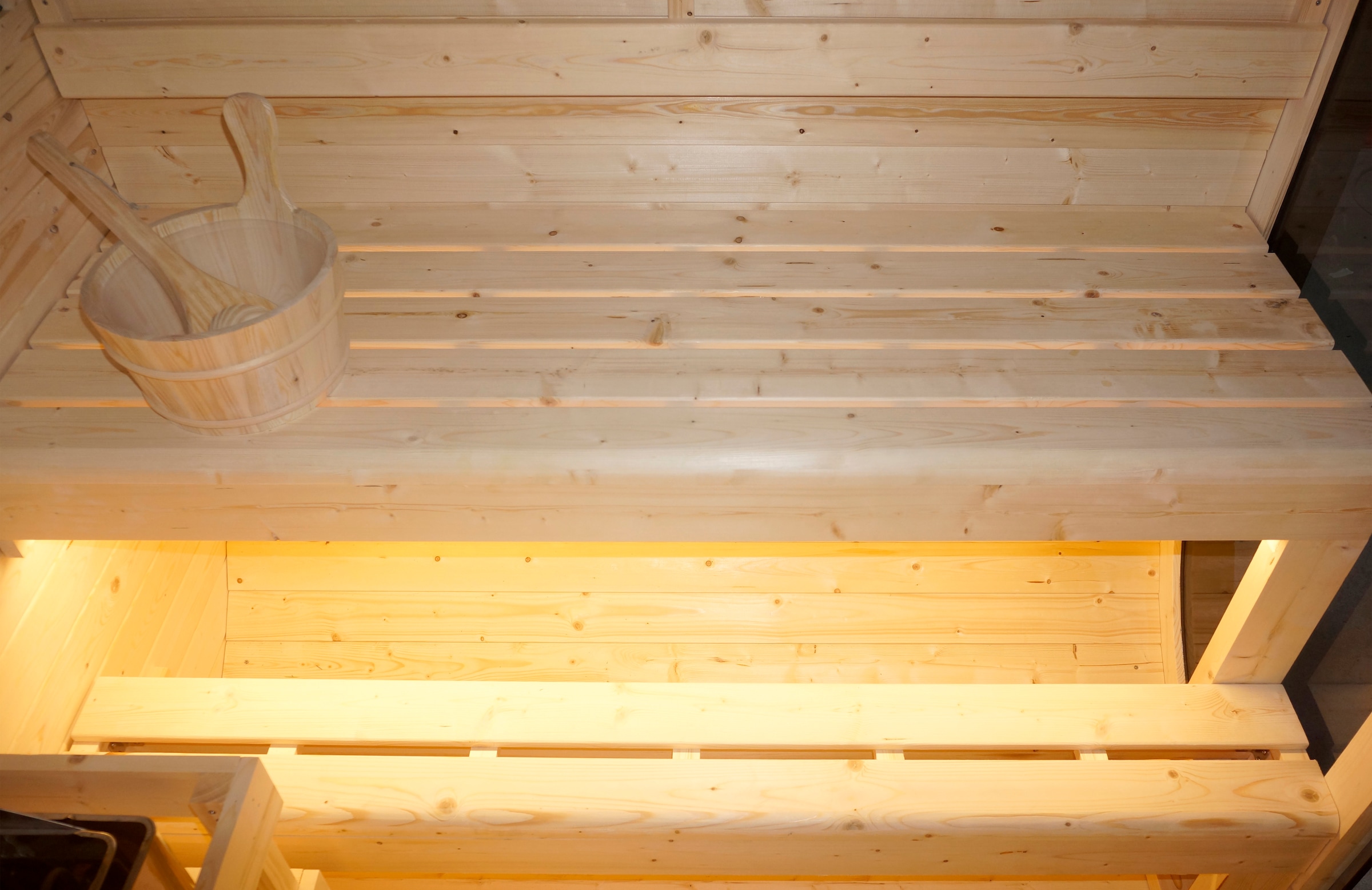 Sanotechnik Sauna »»HANKO« Außensauna« geeignet für 6 Personen, Fichtenholz