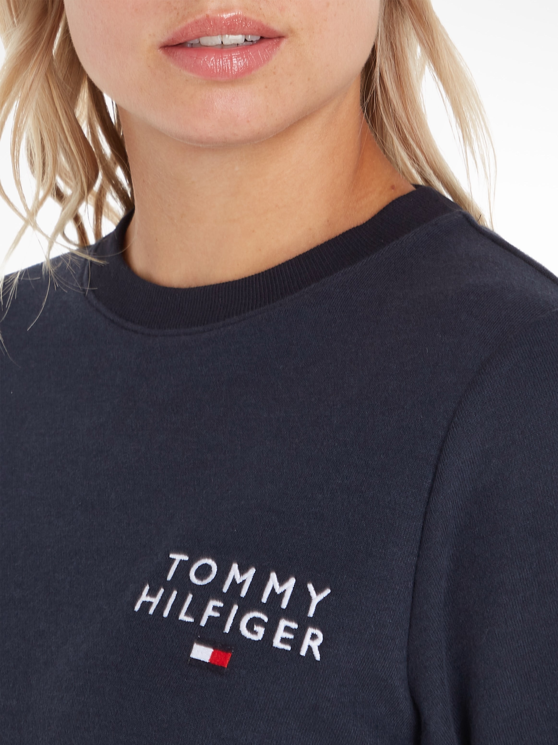 Tommy Hilfiger Underwear Rundhalspullover »TRACK TOP«, mit Tommy Hilfiger Markenlabel