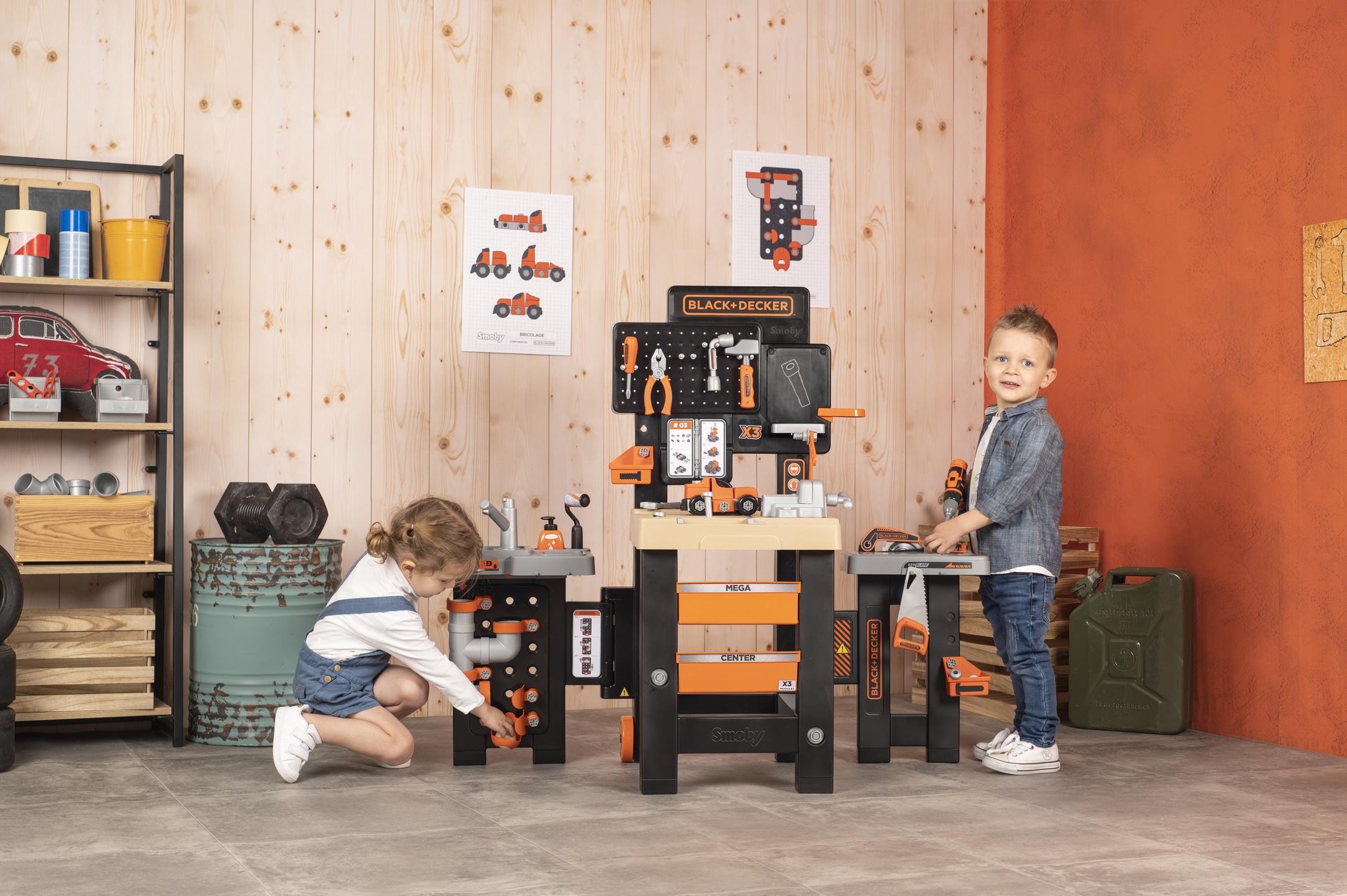 Smoby Spielwerkbank »Black + Decker, Mega Werkbank Center«
