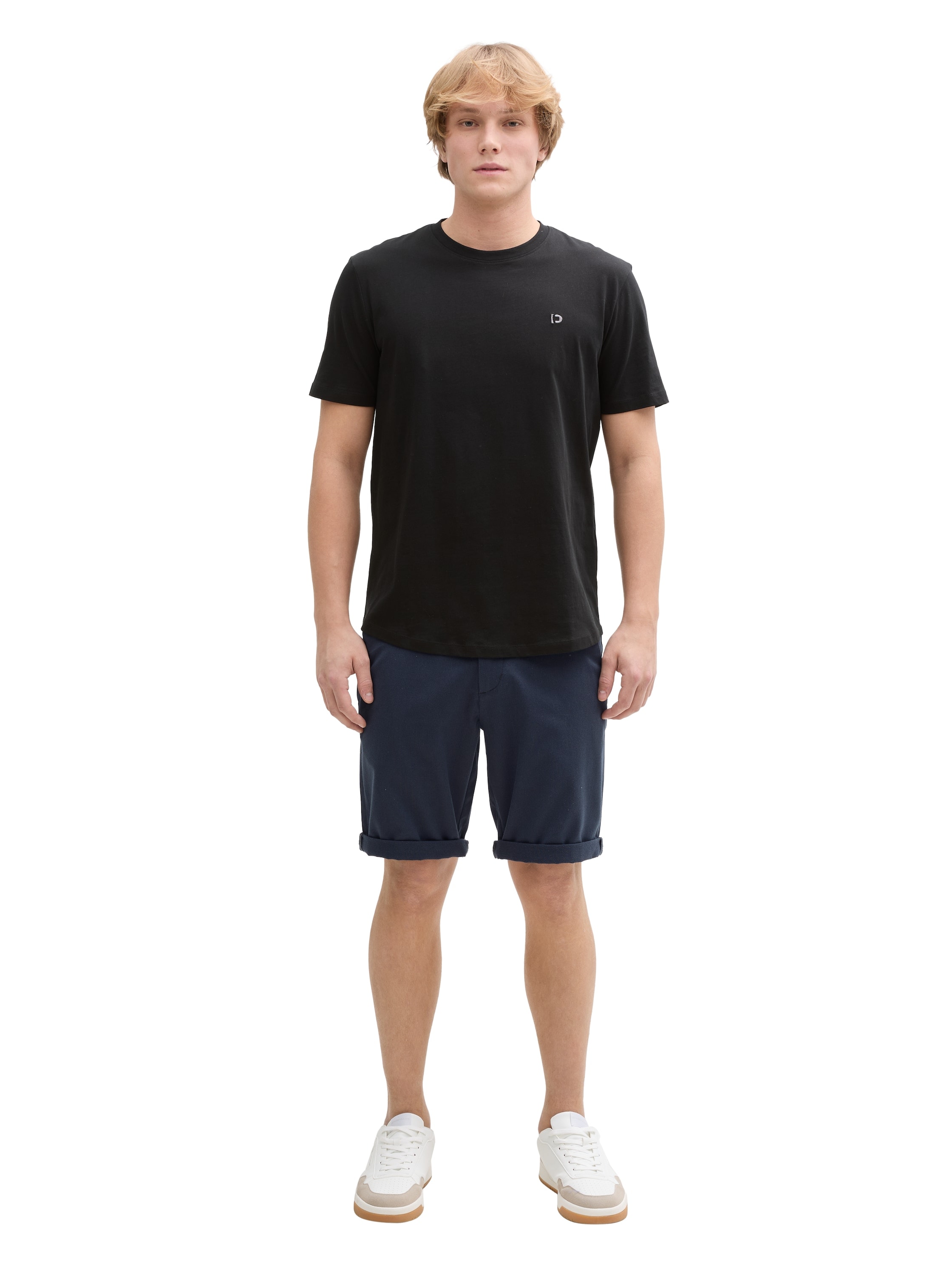 TOM TAILOR Denim Chinoshorts, (Packung), Sommerhose mit Gürtel