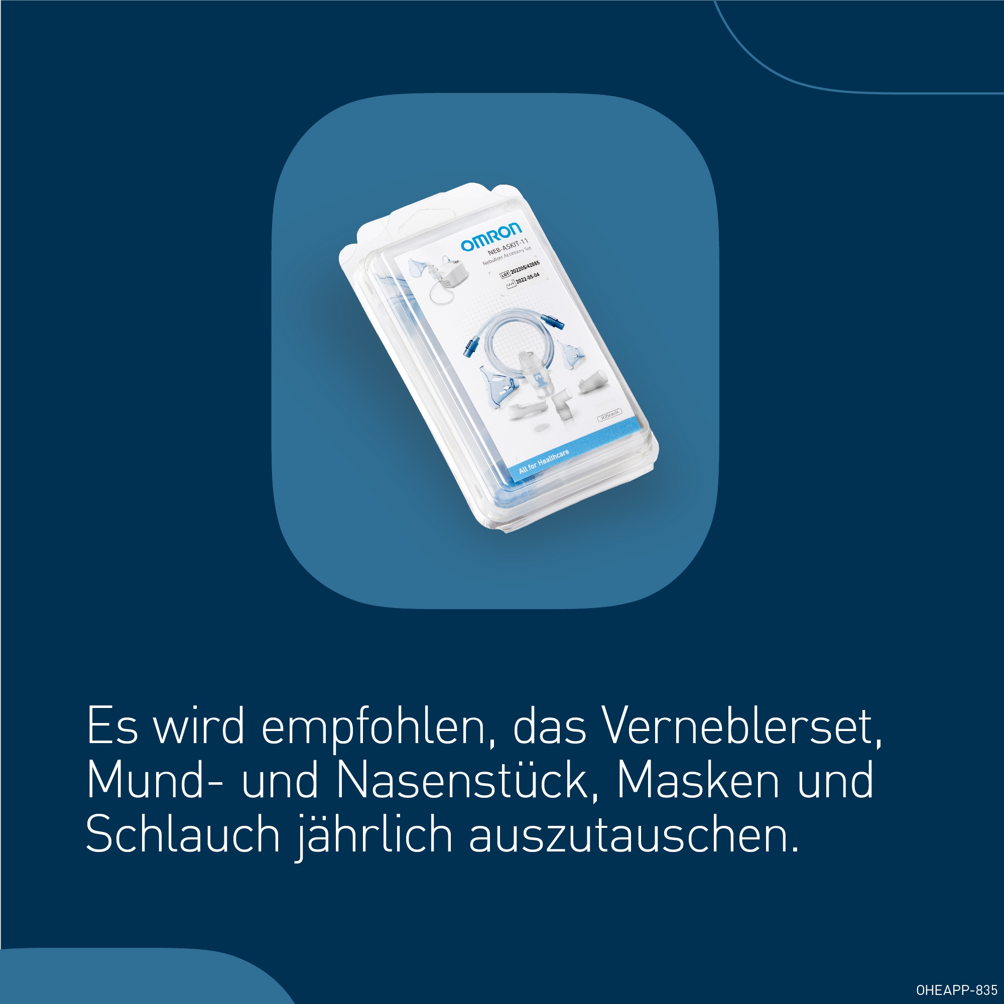 Omron Inhalationsgerät »X101 Easy zur effektiven Behandlung von Atemwegserkrankungen« für Erwachsene & Kinder, zur Behandlung der unteren & oberen Atemwege