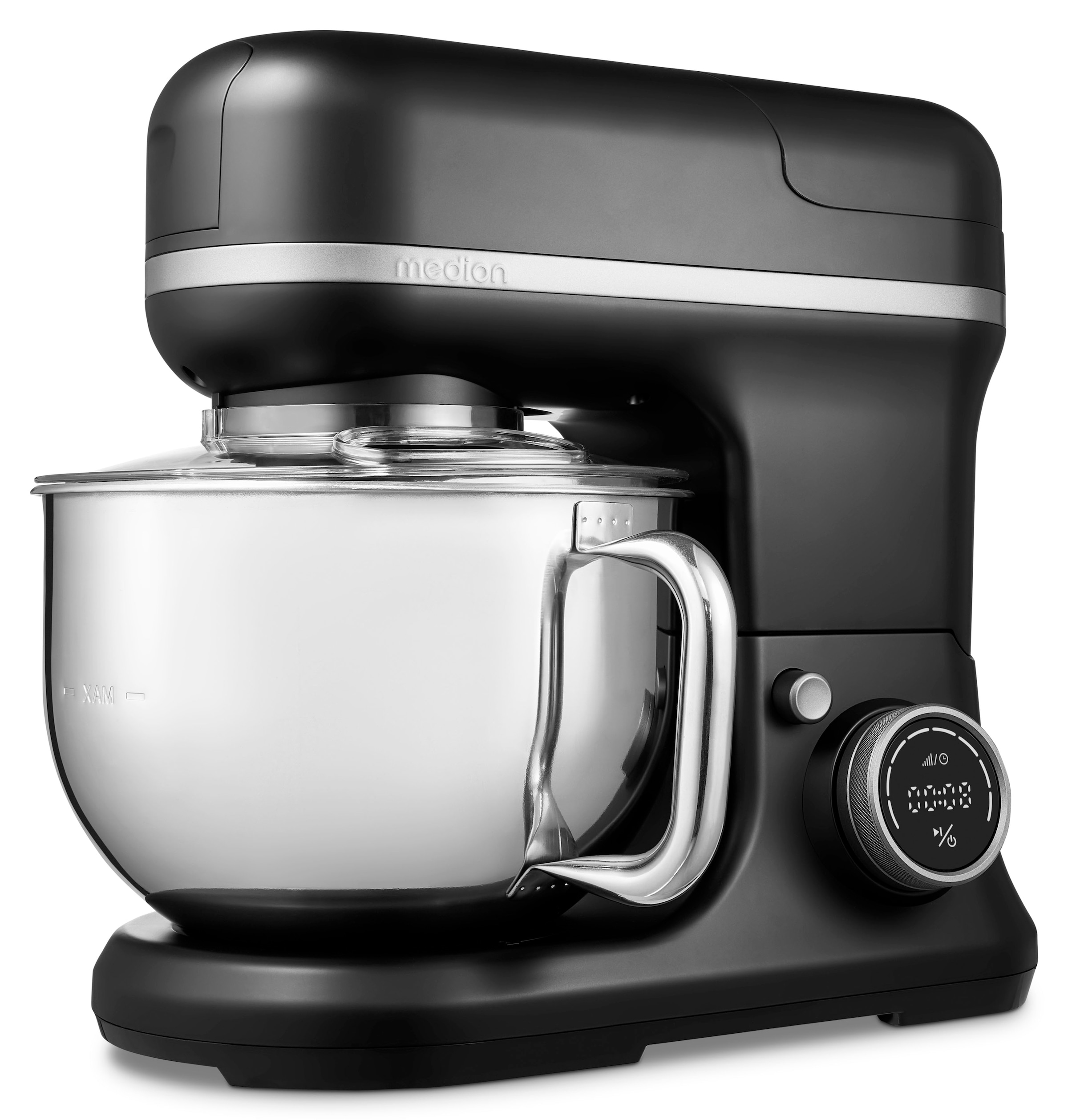Medion® Küchenmaschine »MD 18442, 8 Geschwindigkeitsstufen, Impulsfunktion, 5L Rührschüssel«, Umfangreiches Zubehör-Set inkl. Eisschüssel für Speiseeiszubereitung