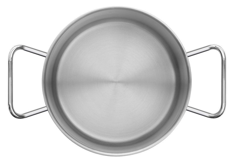 Zwilling Topf-Set »Classic«, Edelstahl 18/10, (Set, 9 tlg., Bratentopf 20 cm, je 1 Kochtopf 16/20/24 cm, Stieltopf 16 cm), Sandwichboden, sehr gute Wärmeverteilung, Stay-Cool-Griffe