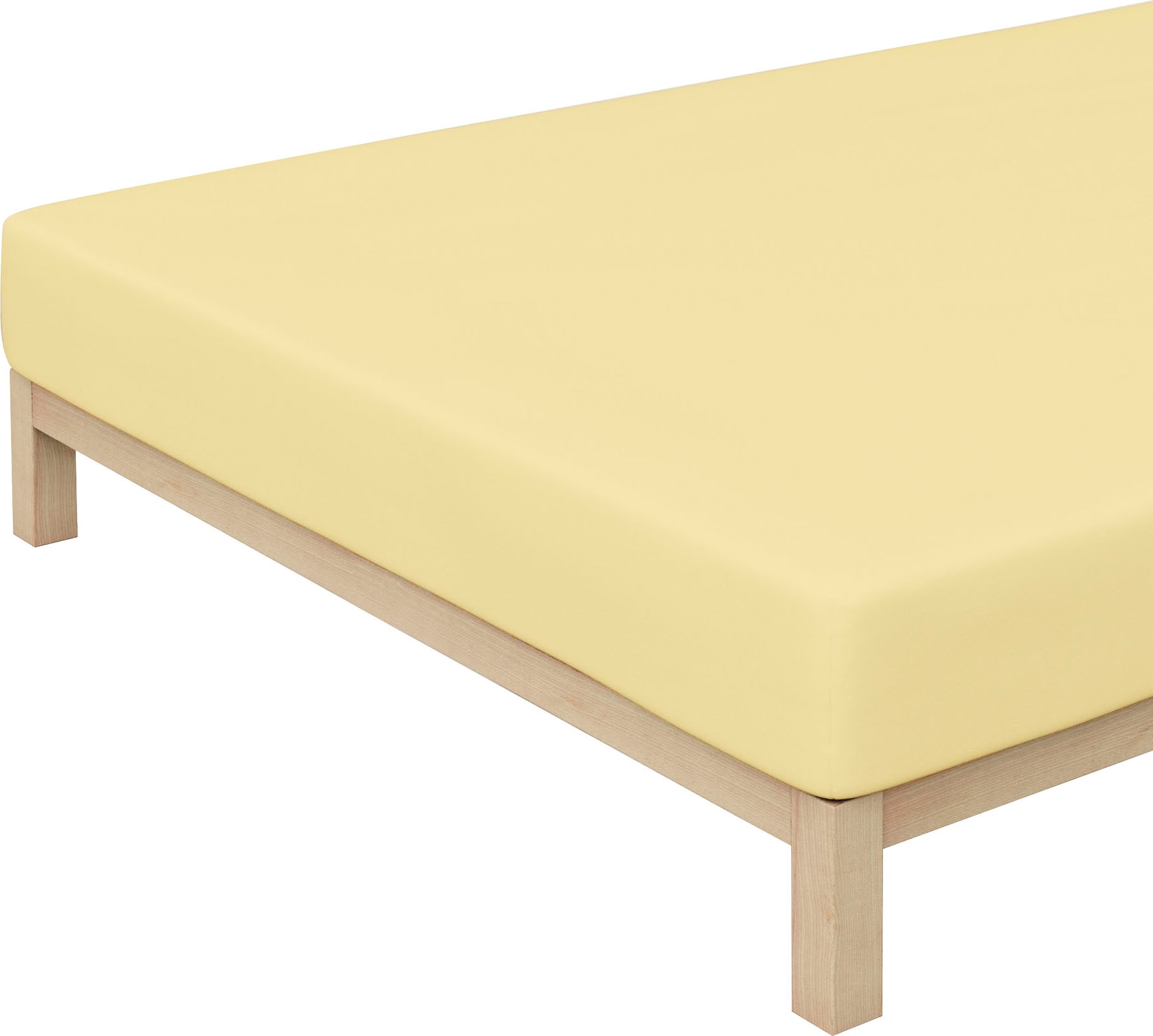 Schlafgut Spannbettlaken »PURE Bio-Baumwolle mit Elasthan, dehnbar blickdicht, straff, Bettlaken«, PREMIUM Laken für Matratzen bis 30cm Höhe, in 90x200, 140x200, 180x200