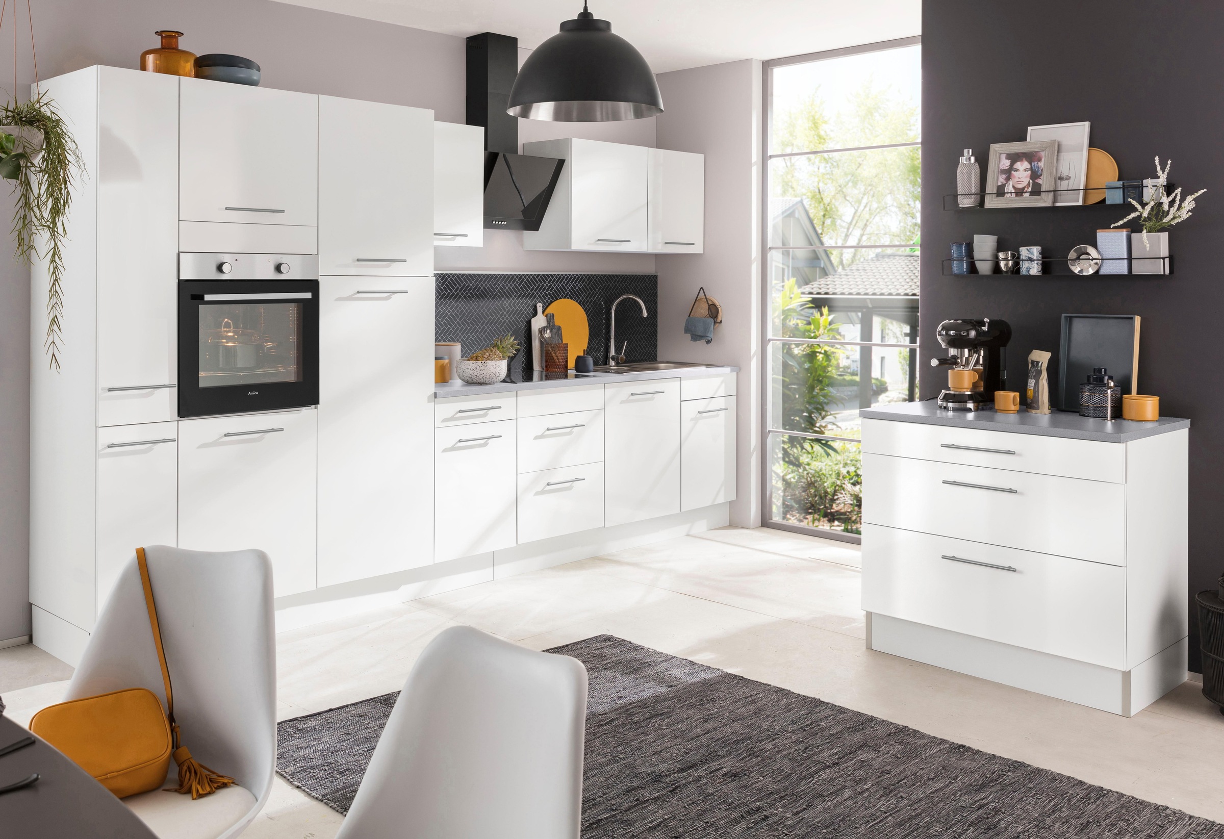 wiho Küchen Küchenzeile »Ela«, Breite 340 cm, Soft-Close-Funktion, höhenver günstig online kaufen