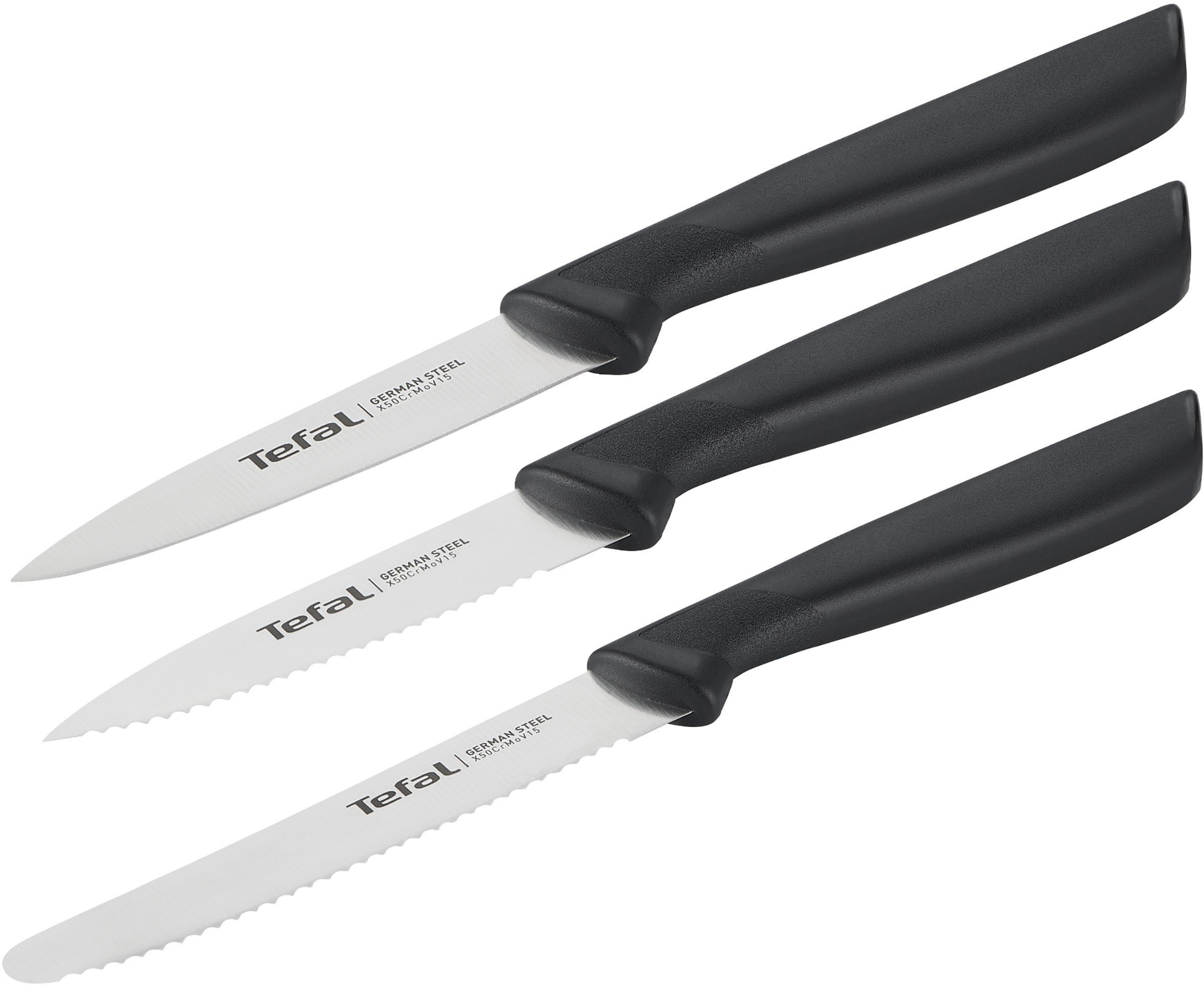Tefal Messer-Set »K2733S Colorfood«, (Set, 3 tlg.), Edelstahl, korrosionsbe günstig online kaufen