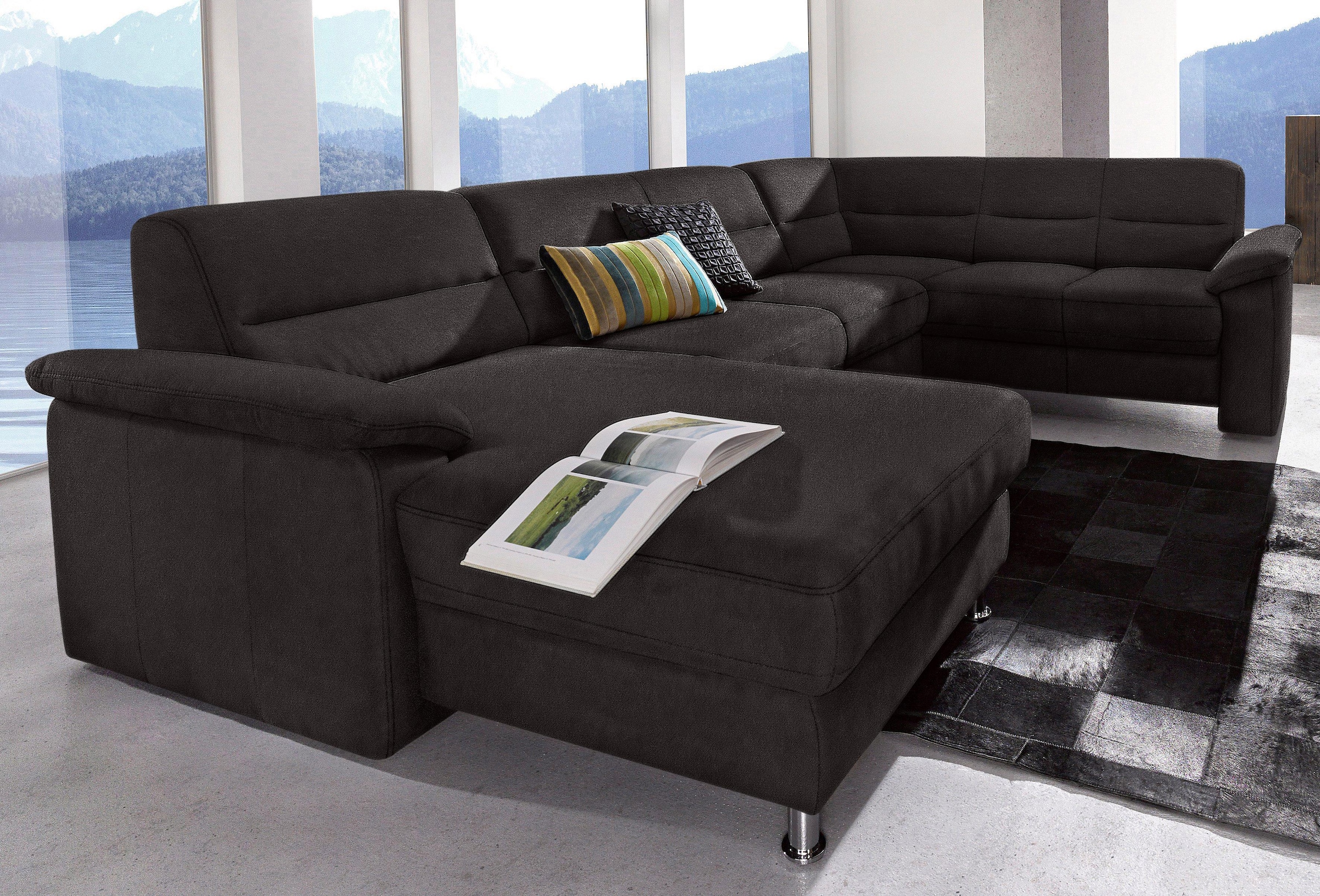 sit&more Wohnlandschaft "Ascara U-Form", inklusive Boxspring/Federkern-Pols günstig online kaufen