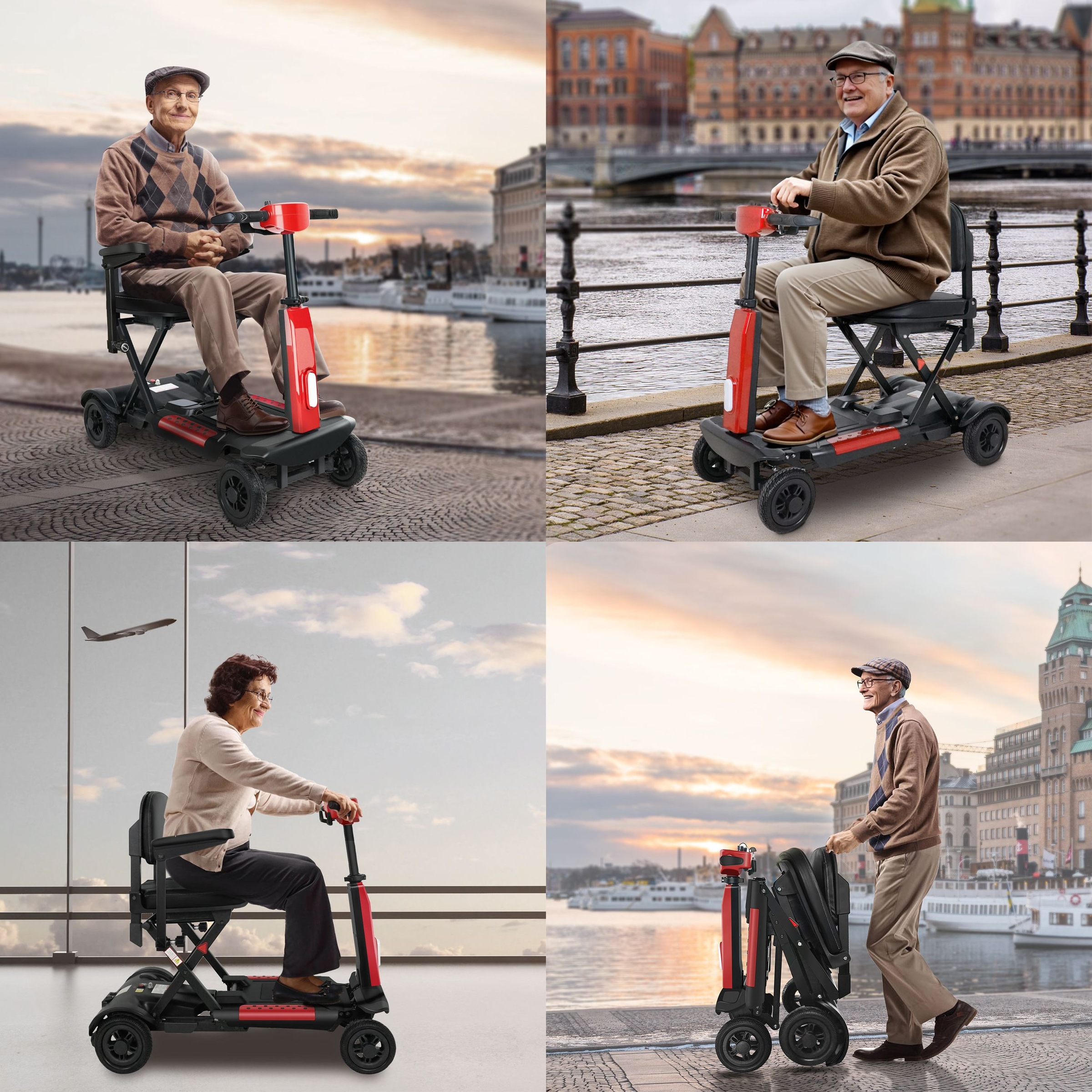 SachsenRad Elektromobil »BestAGE Seniorenmobil Komfort mit Fernbedienung« 270 W 6 km/h automatische Faltung, mit Fernbedienung