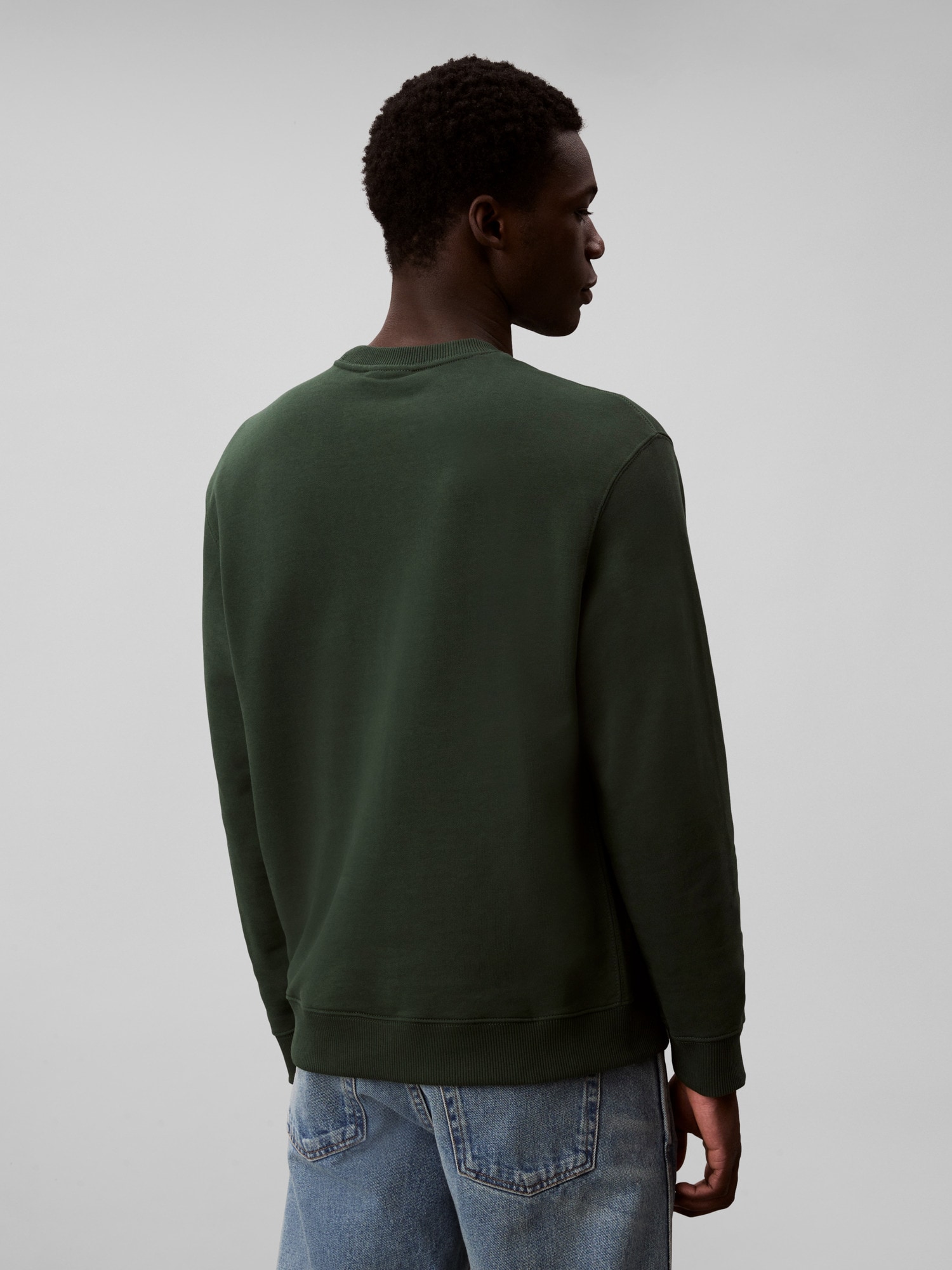 Calvin Klein Sweatshirt »LS EU 350TERRY CK OVERLAP GRAPHI«, Rundhalsausschnitt, regular fit
