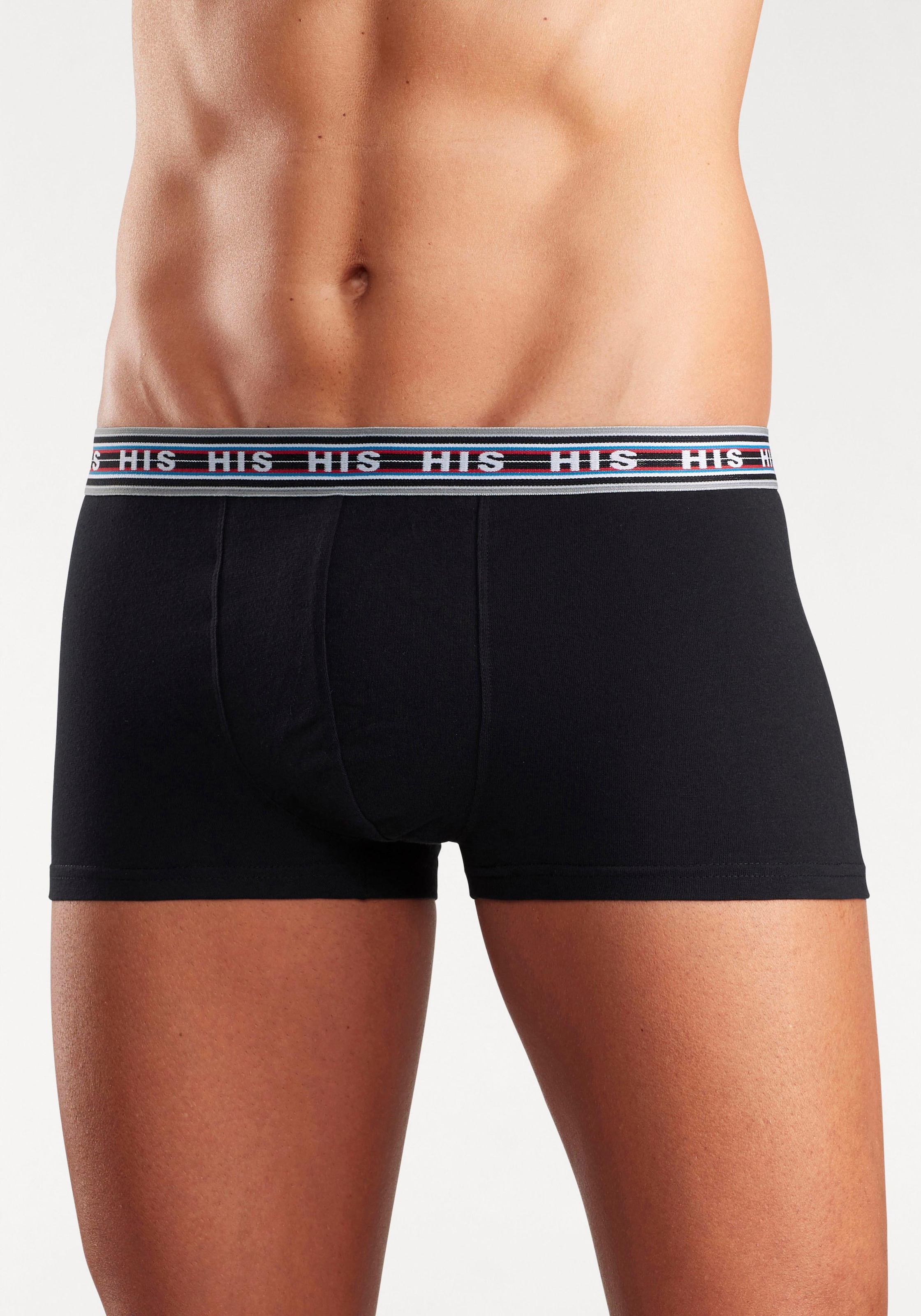 H.I.S Hipster, (Packung, 5 St.), knapp sitzende Boxershorts aus Baumwoll-Stretch