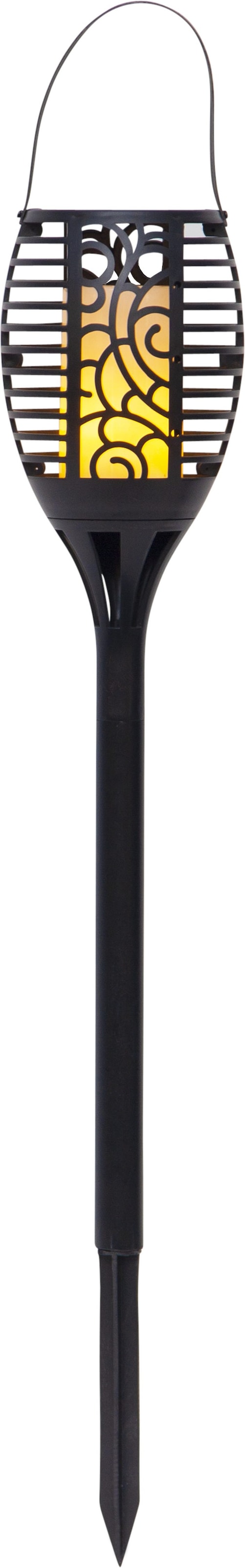 Parforce Traditional Hunting LED Solarleuchte »Solar-Fackel« LED-Board 1 Stk. Extra-Warmweiß 3-in-1-Nutzung, Flammen-Effekt, Dämmerungssensor