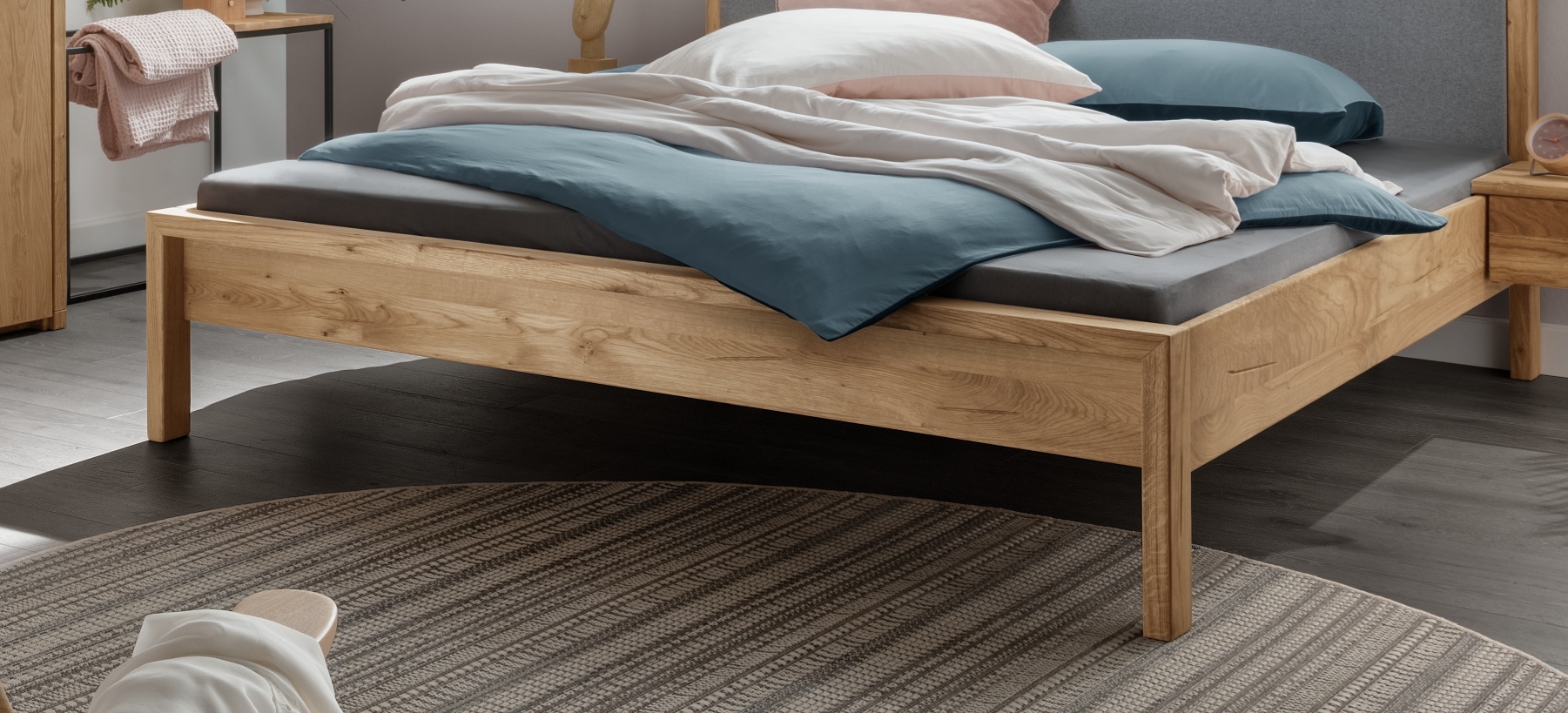 Home affaire Massivholzbett »Huven Doppelbett, Holzbett« in 4 Breiten, Einl günstig online kaufen