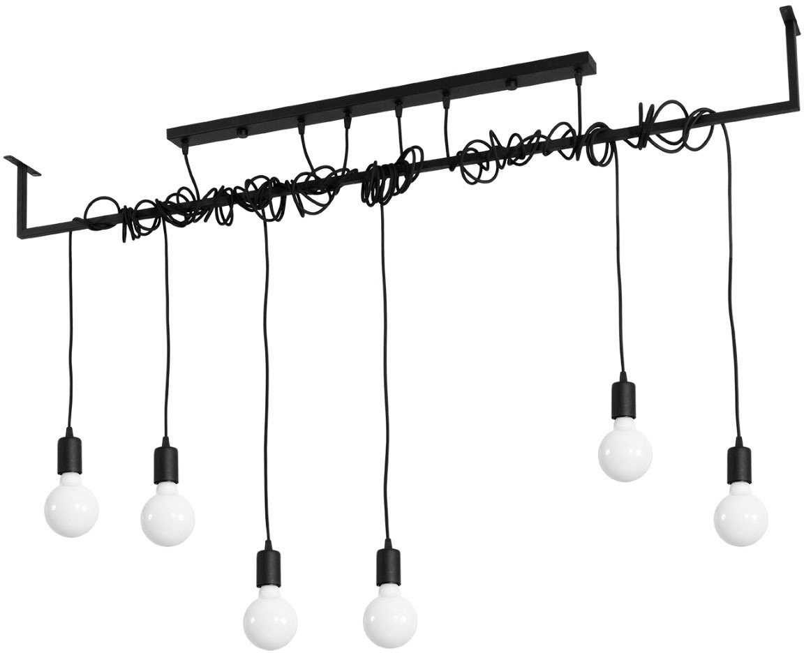 SOLLUX lighting Kronleuchter »SALAMANCA«, 6 flammig, Leuchtmittel E27   ohn günstig online kaufen