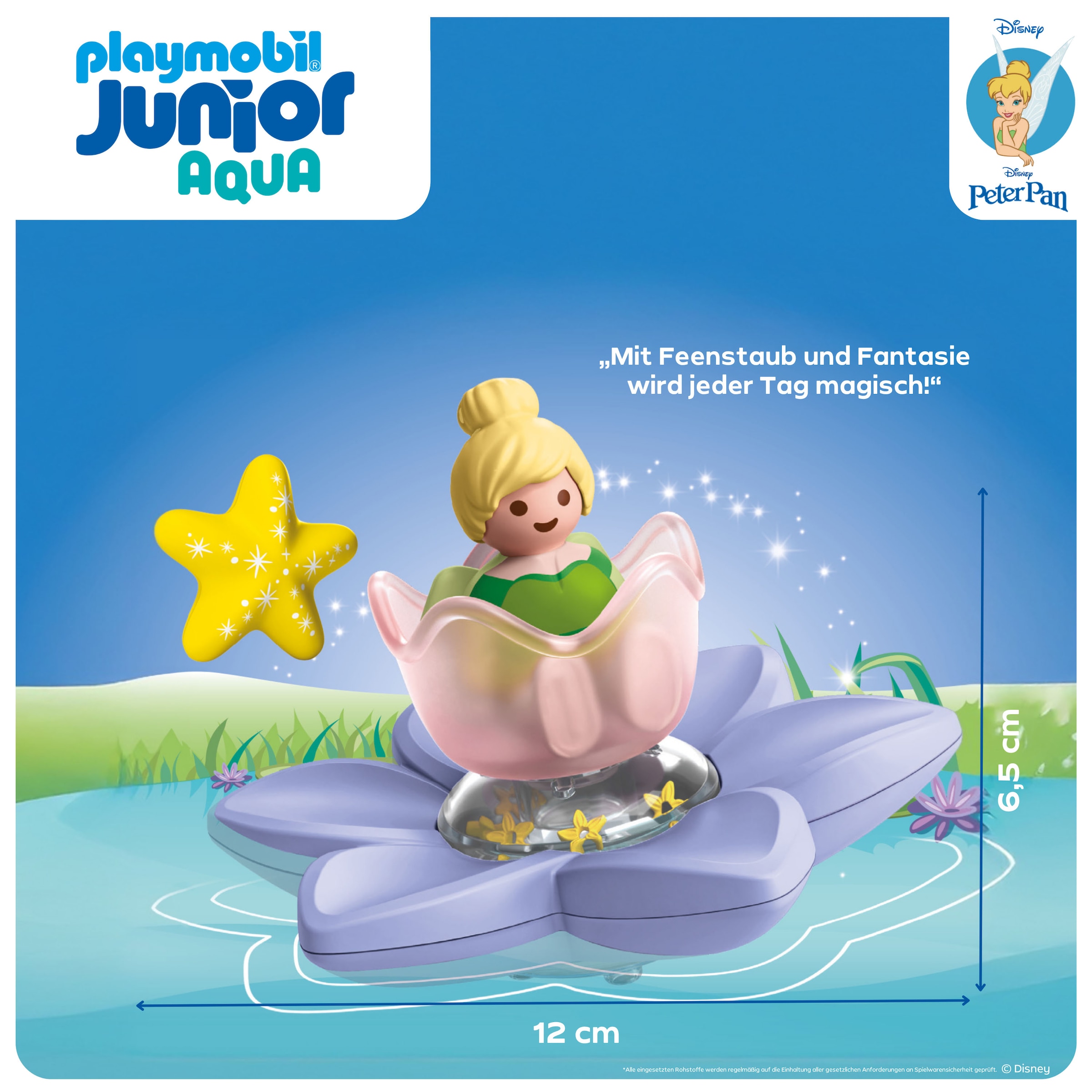 Playmobil® Konstruktions-Spielset »Tinkerbells magische Feen-Schwimmblume (71772), JUNIOR & Disney«, (4 St.), Made in Europe