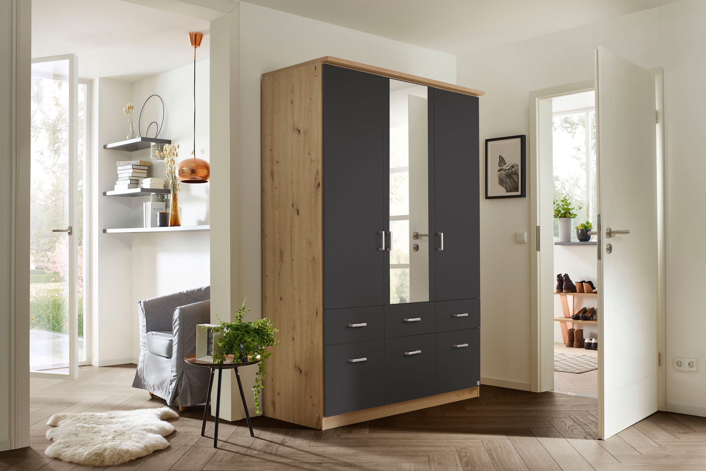 rauch Kleiderschrank »Kleiderschrank Schrank Garderobe deckenhoher Schrank BREMEN«, in vielen Farben und Ausführungen MADE IN GERMANY