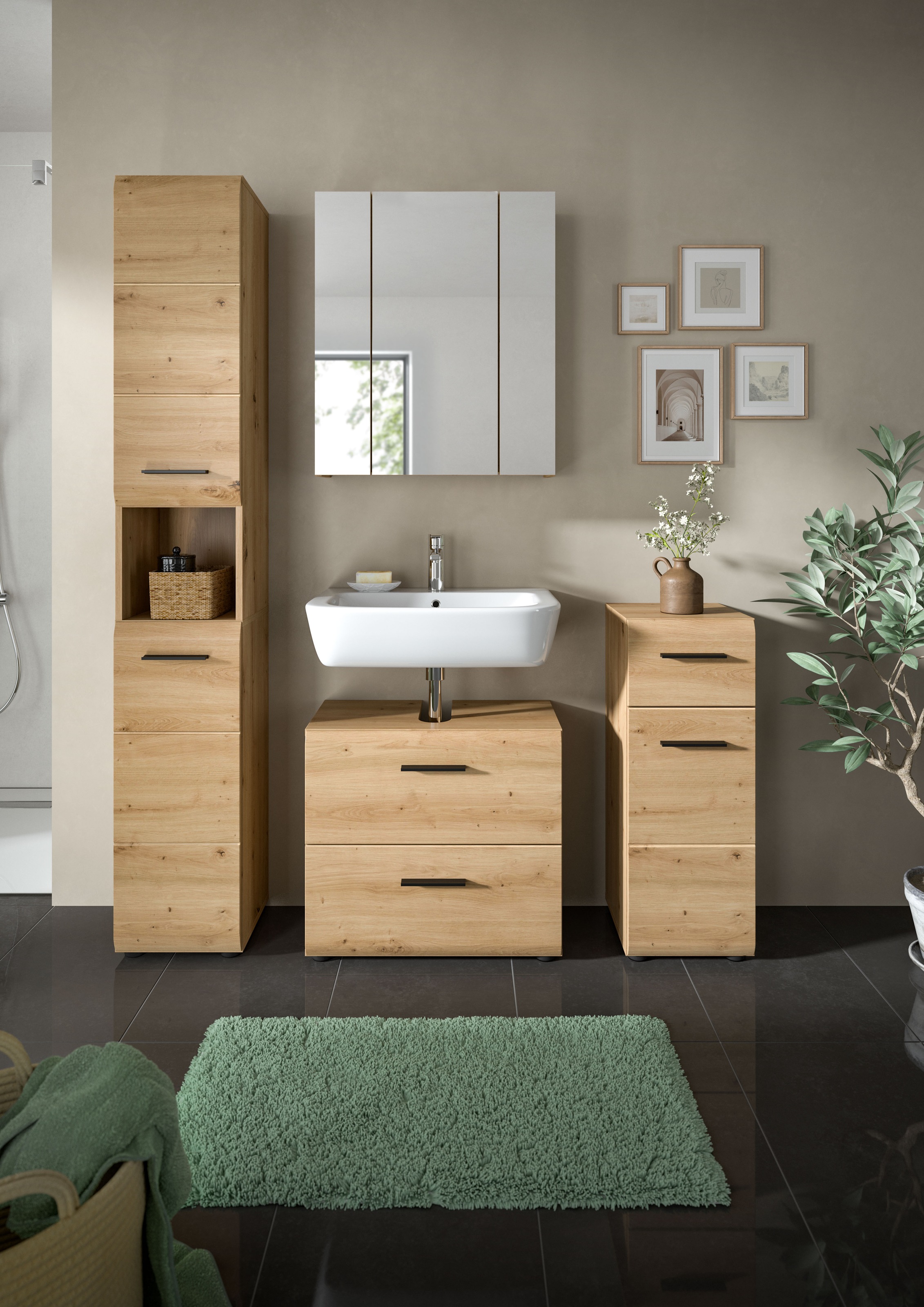 INOSIGN Badezimmer-Set Set, 4 Stk. tlg. Florenz, Badkombination 4-tlg., Art günstig online kaufen