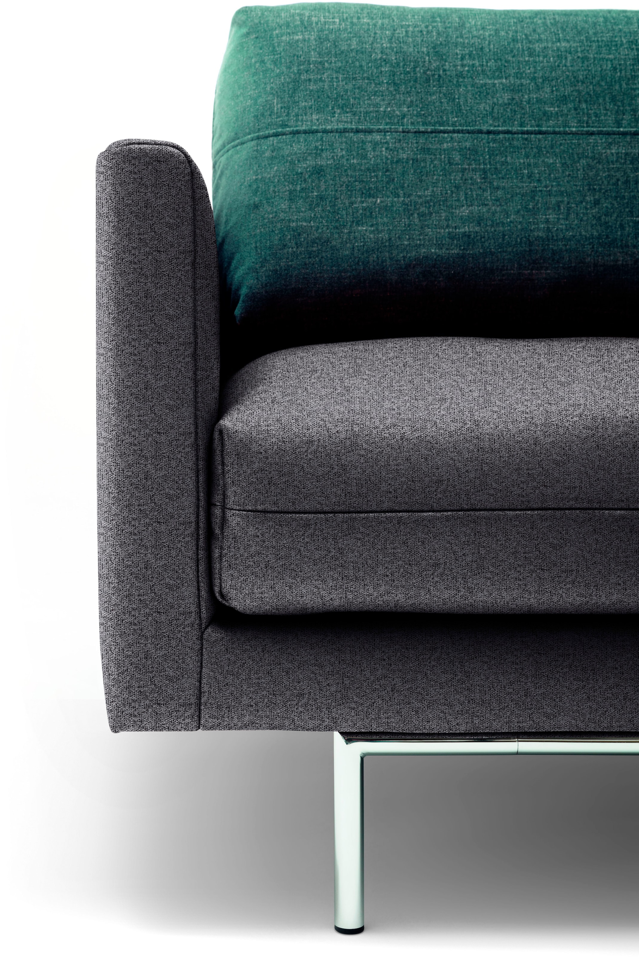 Creation BY ROLF BENZ 3-Sitzer »CR.414, Designsofa, edles Sofa, Loungesofa, Ledersofa, klares Design«, aus Leder oder Chenille, erstklassiger Sitzkomfort, legere Polsterung