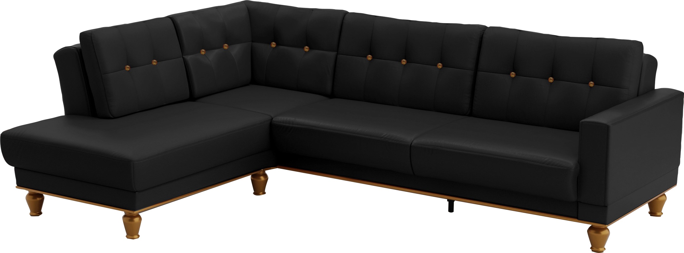 sit&more Ecksofa »Orient 5 L-Form«, mit Strass-Stein, wahlweise mit Bettfunktion und Bettkasten