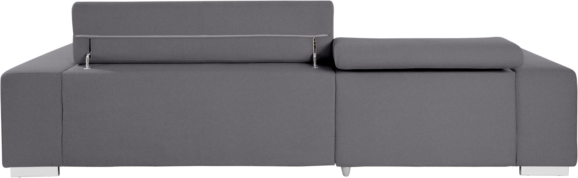 COTTA Ecksofa »Orion L-Form«, mit Kopfteilverstellung & 3 Nierenkissen
