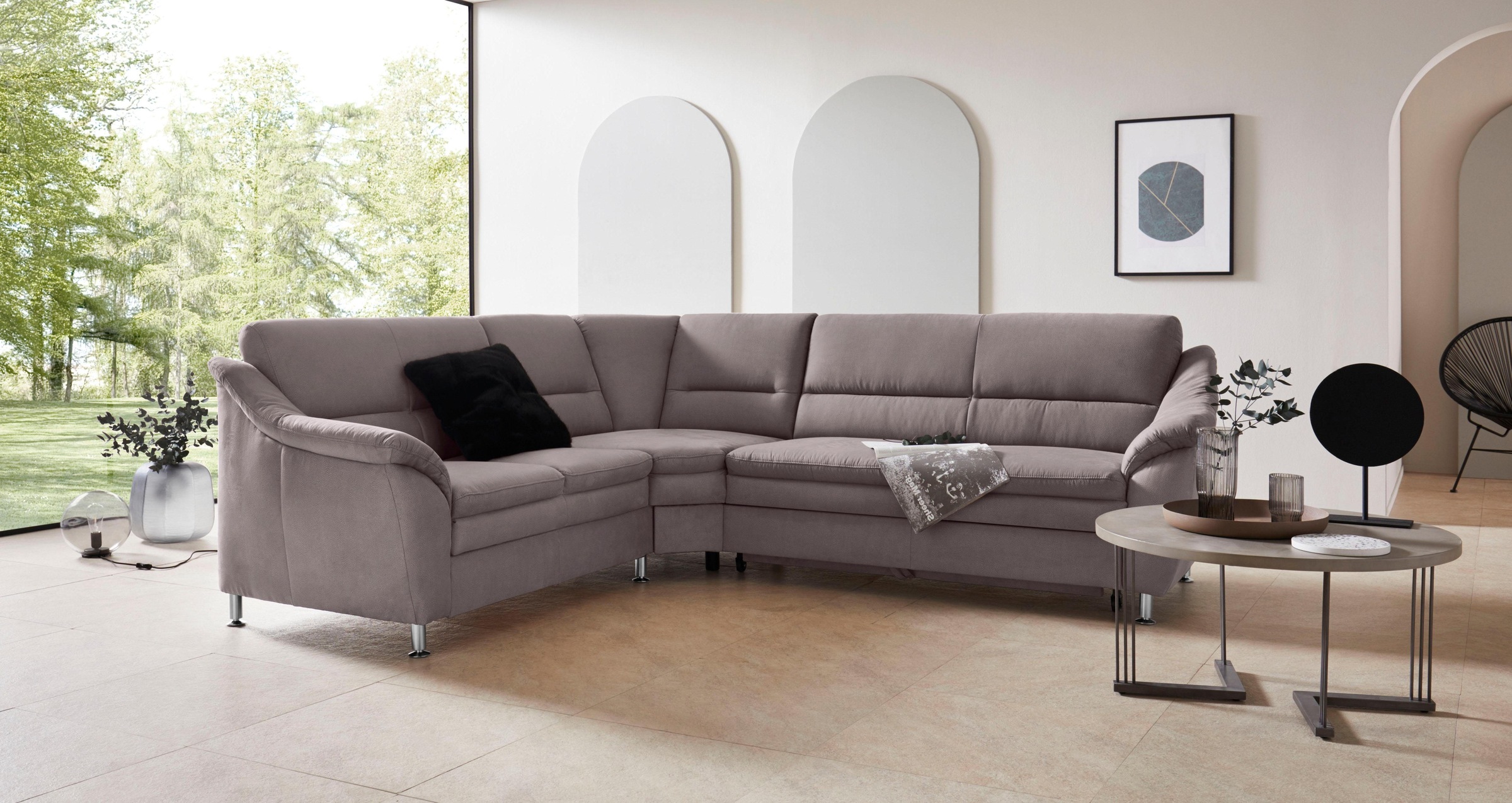 Places of Style Ecksofa »Cardoso L-Form«, mit Trapezecke für mehr Sitzkomfo günstig online kaufen