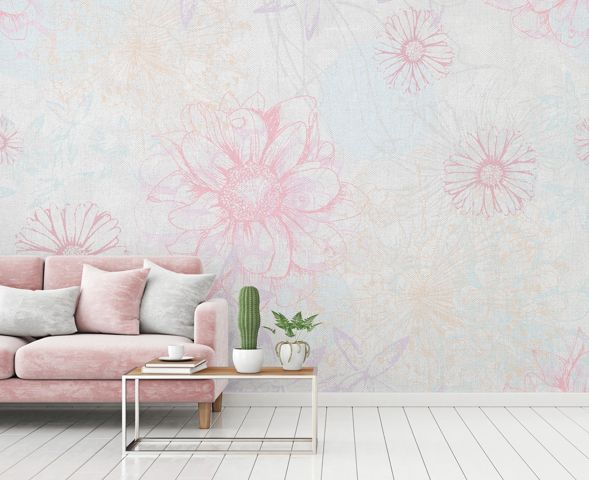 Architects Paper Fototapete »Atelier 47 Flower Artwork 2« floral glatt Vlie günstig online kaufen