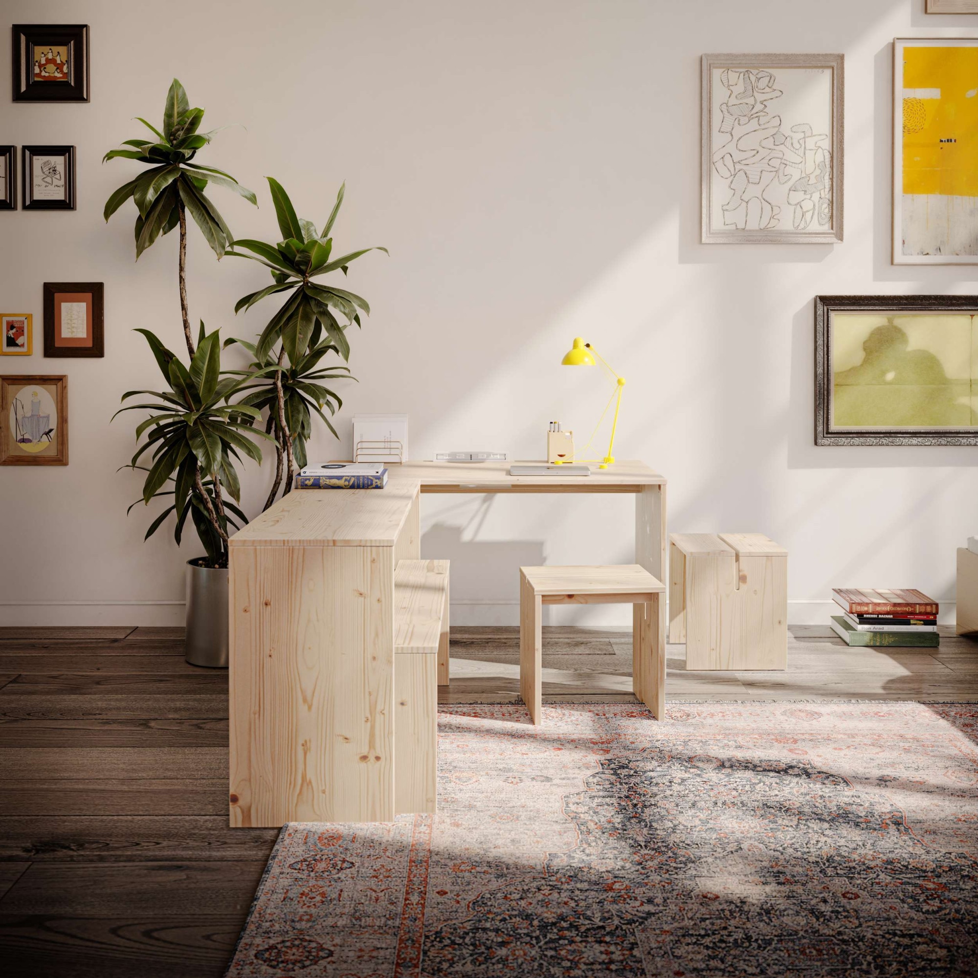 Karup Design Sitzhocker »Join-In Stool, Hocker, Sitzhocker, Beistelltisch, aus FSC®-Massivholz« minimalistisches Design, langlebig, flexibel, vielseitig éinsetzbar