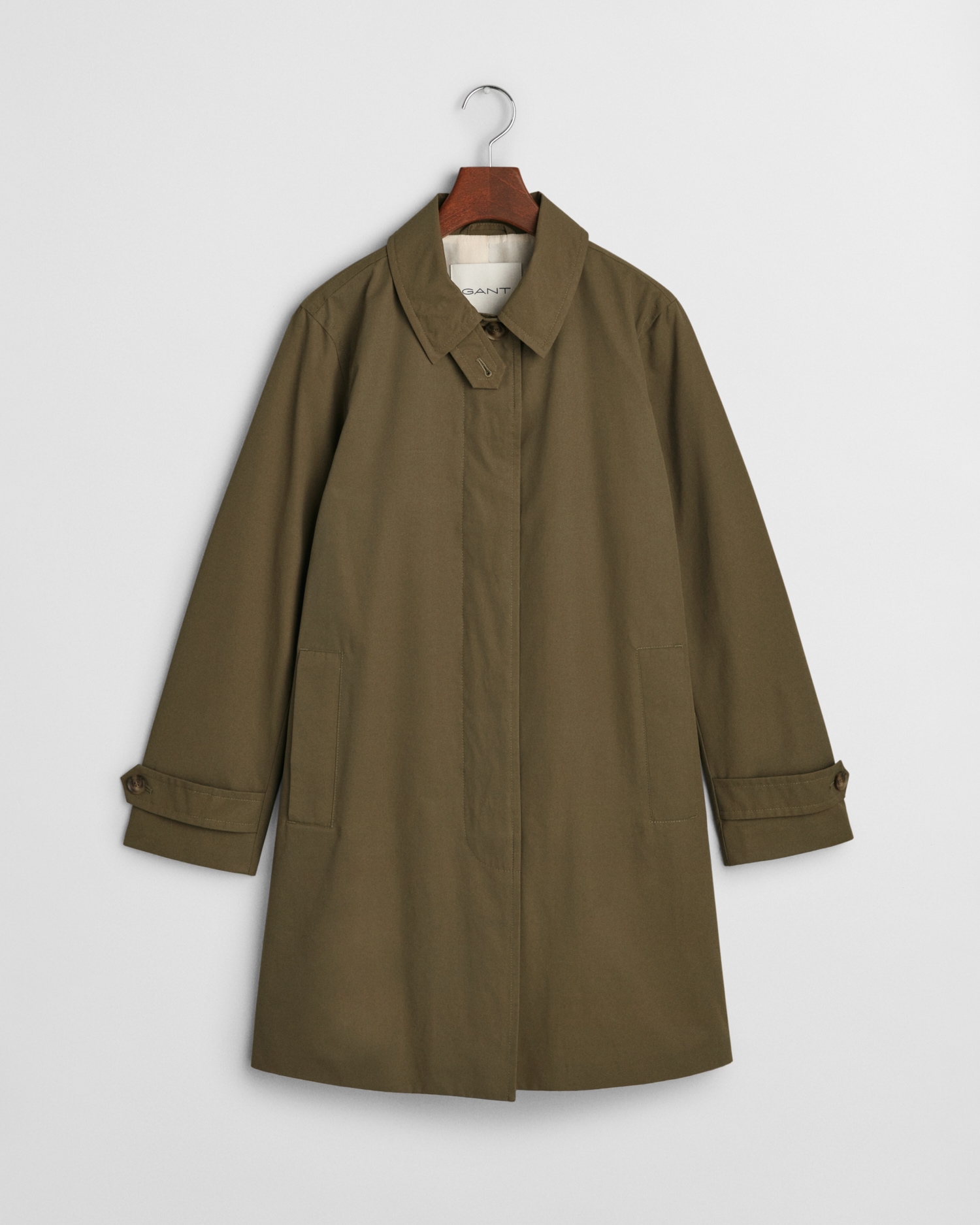 Gant Kurzmantel »CAR COAT«, Mit Rundhalsausschnitt