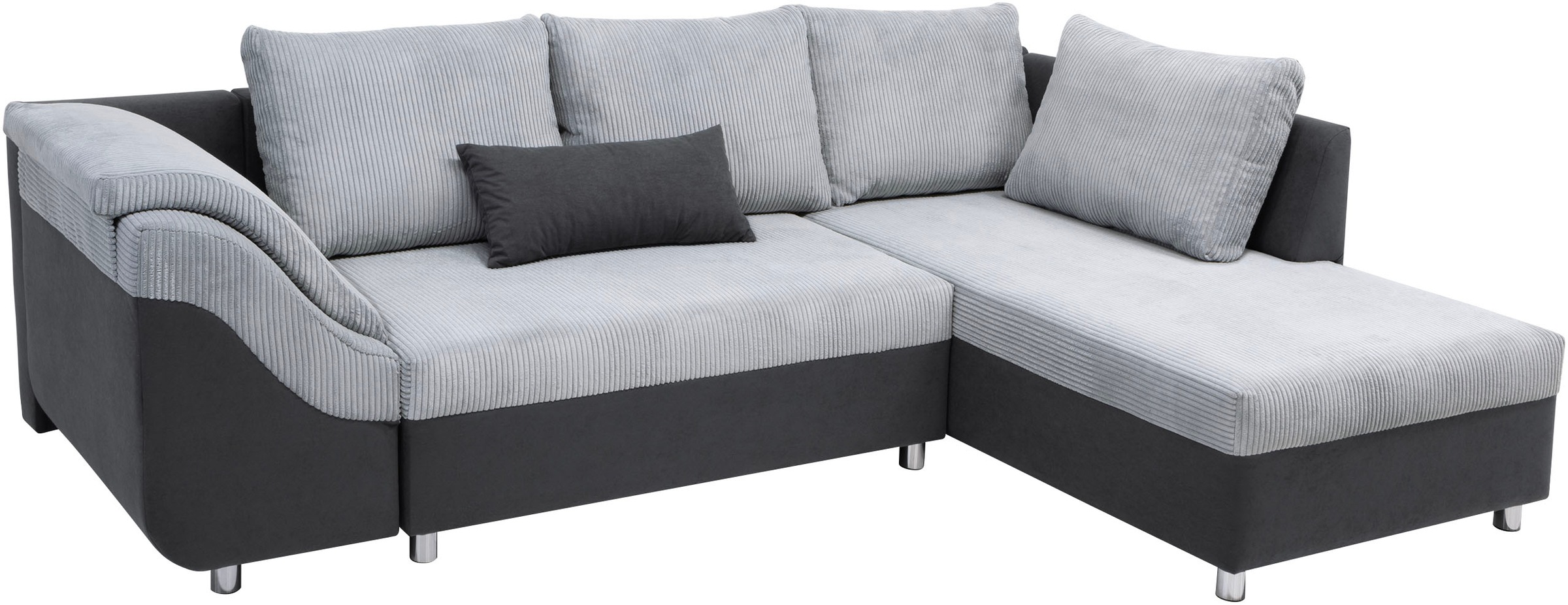 COLLECTION AB Ecksofa Sally L-Form, mit und ohne Bettfunktion, inklusive loser Rücken- und Zierkissen