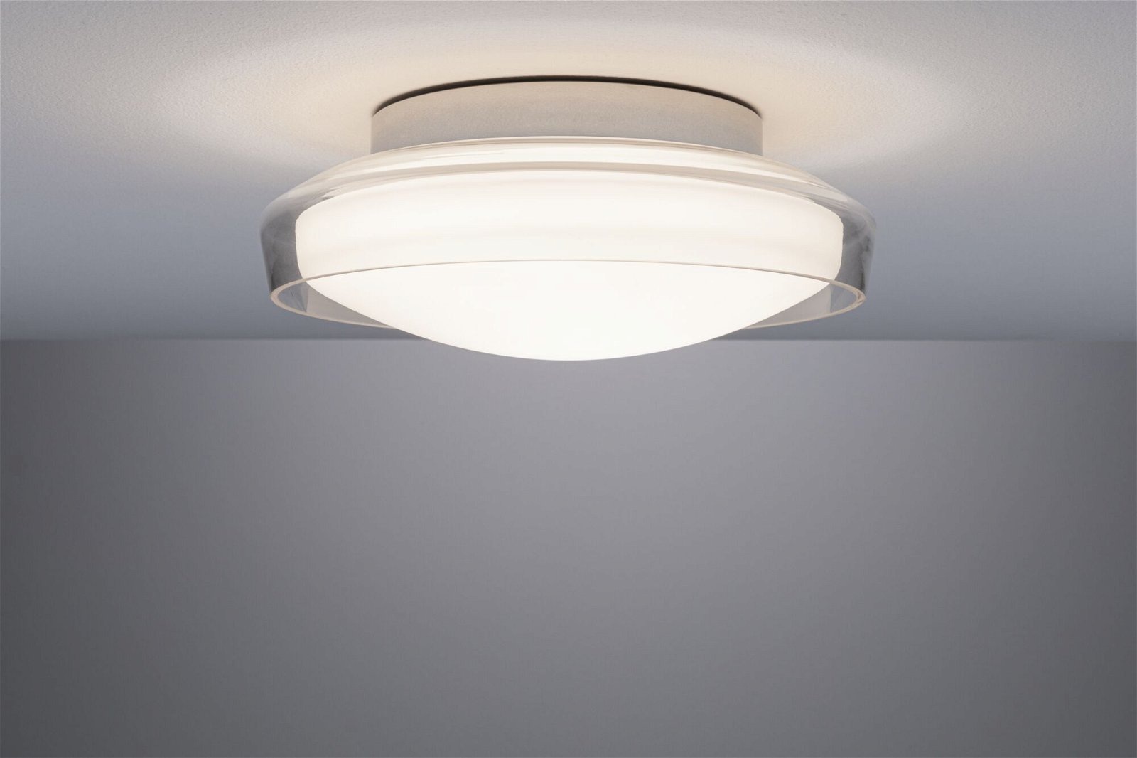 Paulmann LED Deckenleuchte »Selection Bathroom Luena IP44 11,5W 3000K Chrom 230V Glas/Metall«, 1 flammig
