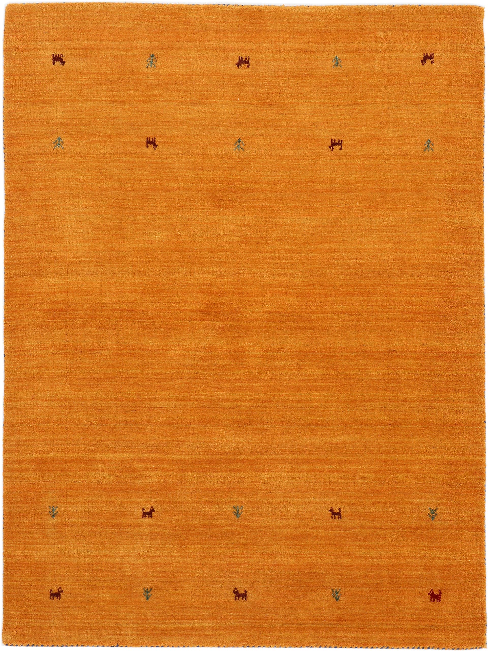 Bild von carpetfine Wollteppich »Gabbeh Uni«, rechteckig