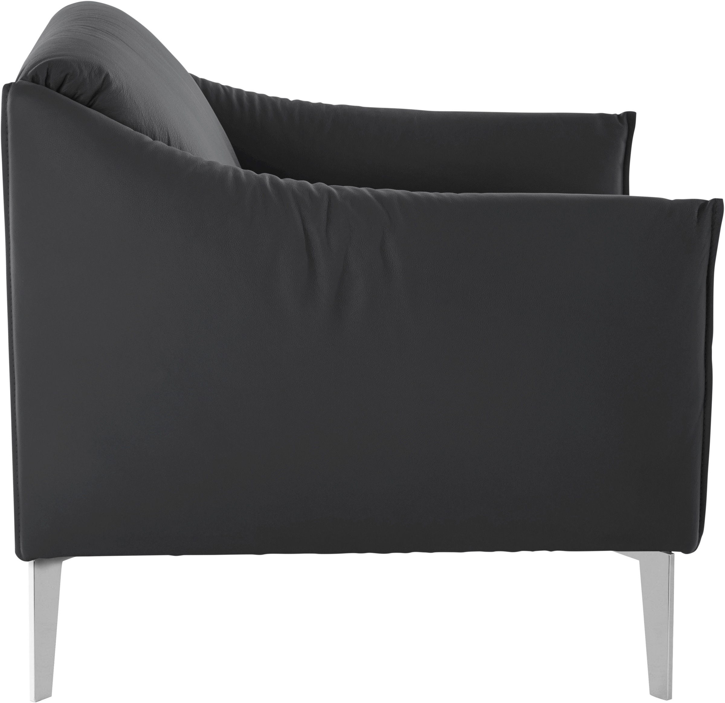 W.SCHILLIG Cocktailsessel »sally Designsessel, Loungesessel,«, mit Metall-Winkelfüßen in Chrom glänzend