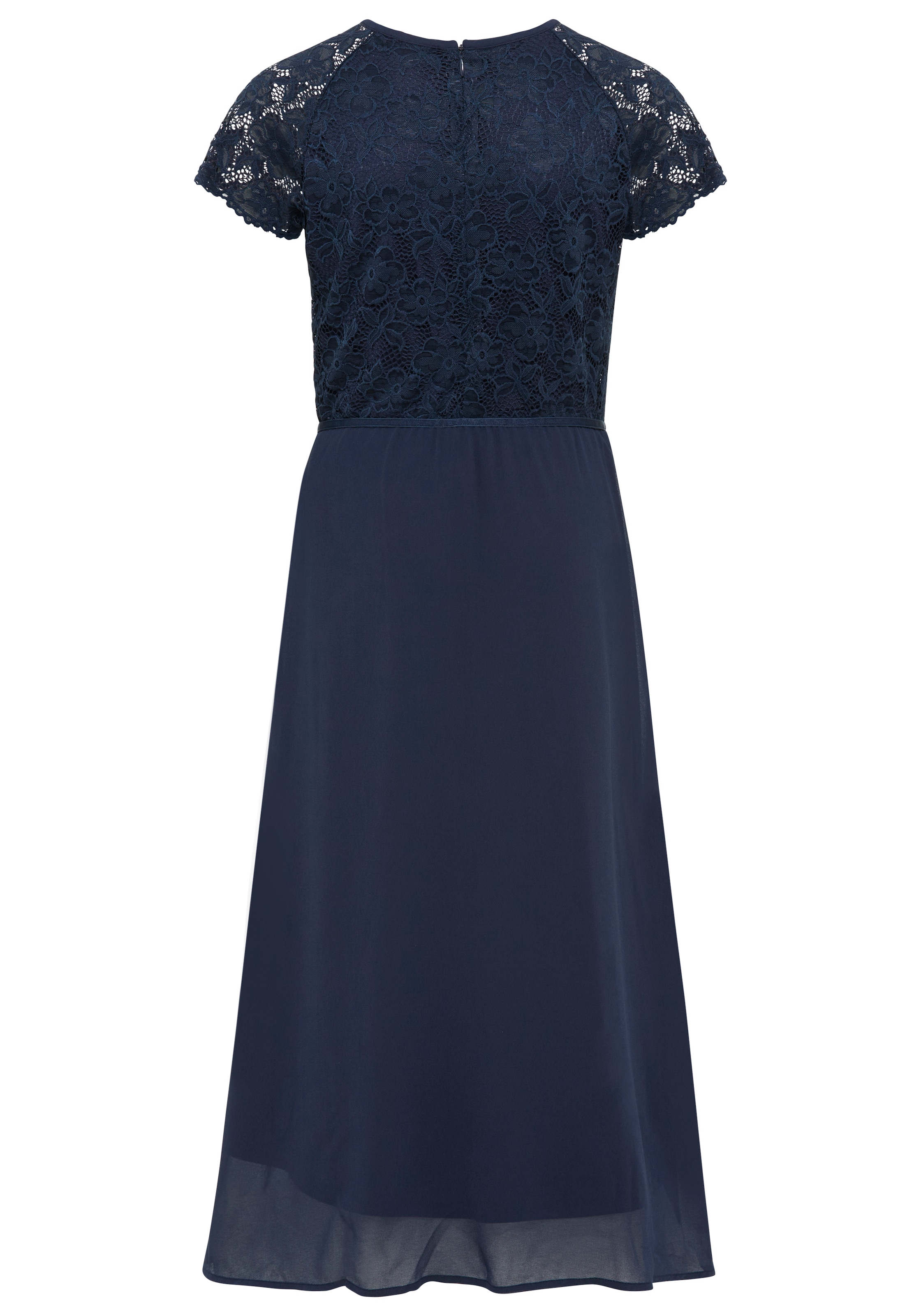 KIDSWORLD Jerseykleid »Festliches Kleid mit Spitze«, Elegantes Kleid mit Spitze und Chiffon