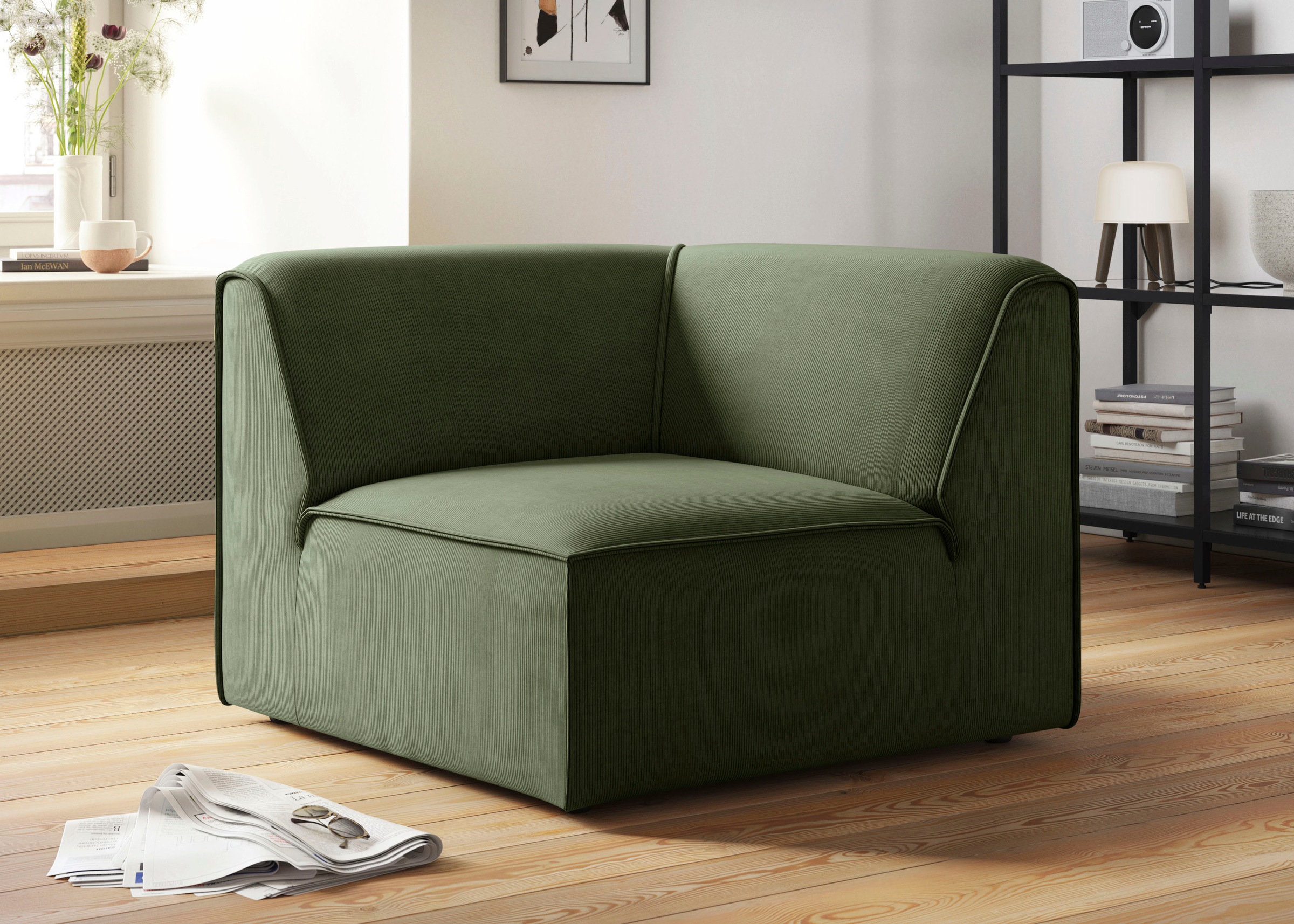OTTO home Sofa-Eckelement »Merid, Sofaelement, Maße B/T/H: 97/97/46 cm« als günstig online kaufen