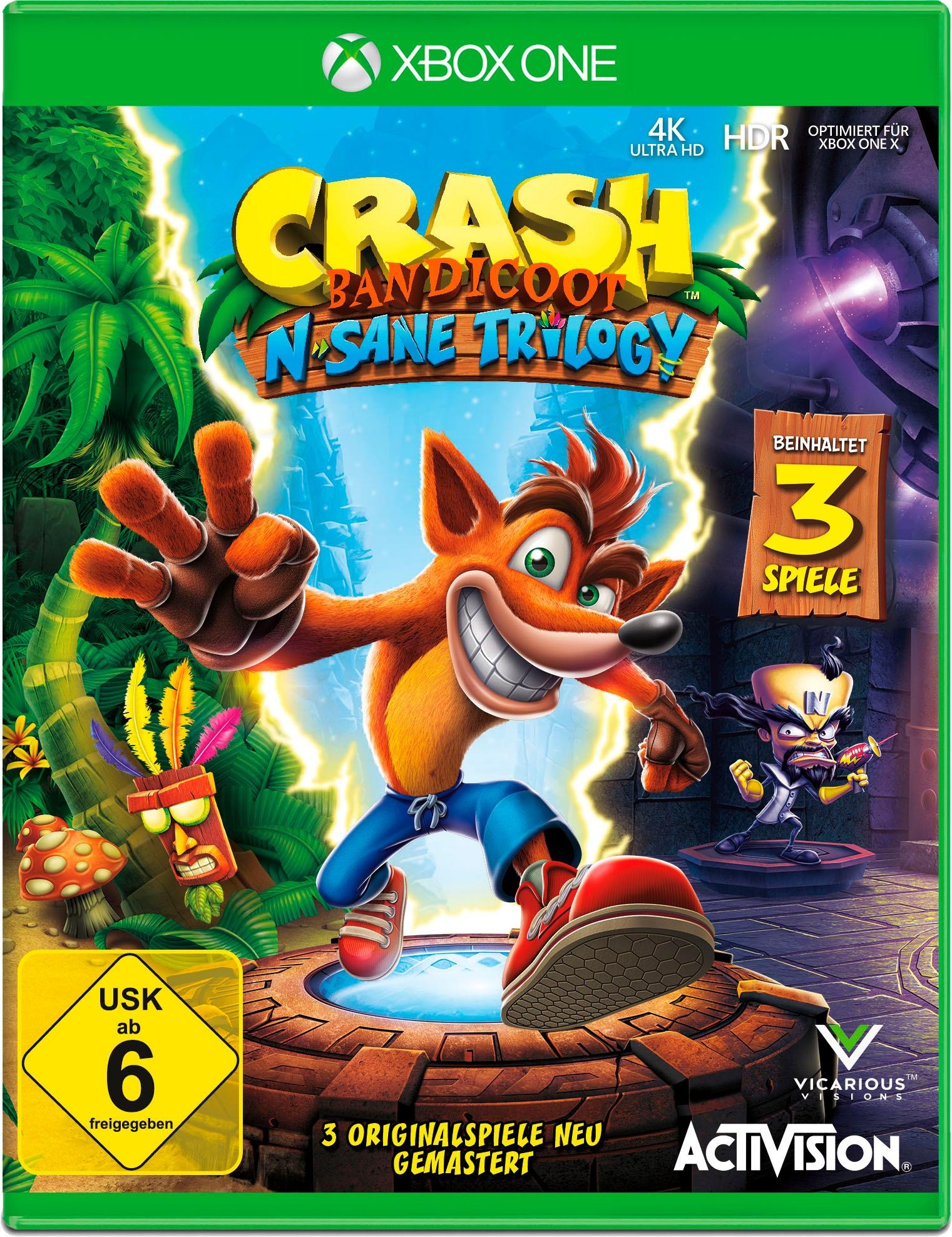 Crash Bandicoot N. Sane Triology Xbox One auf Rechnung ...