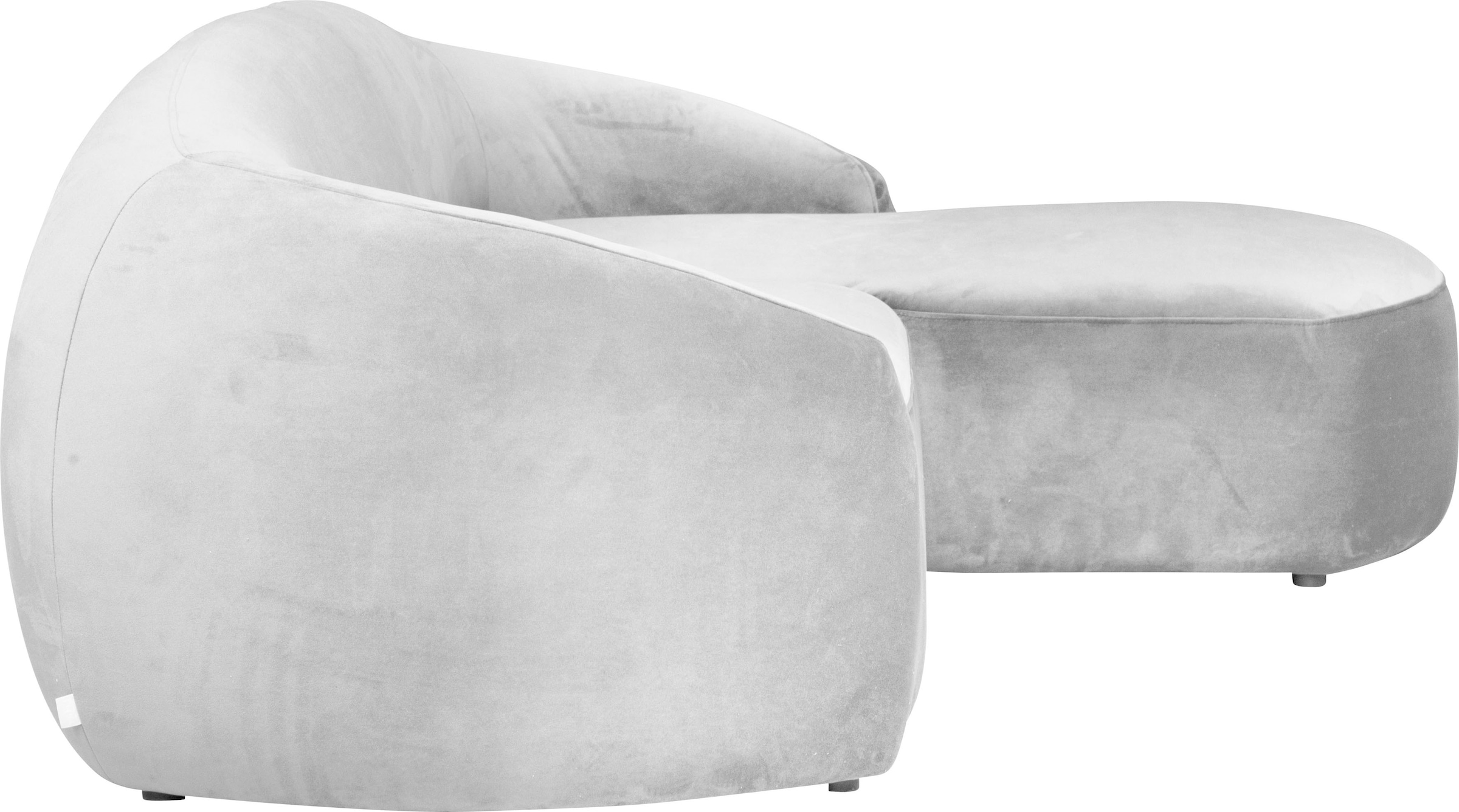 LeGer Home by Lena Gercke Ecksofa »YANI L-Form, Designersofa, organische Form, Maße B/T/H: 255/170/81 cm«, mit Wellenunterfederung, auch in Bouclé, Recamiere rechts/links