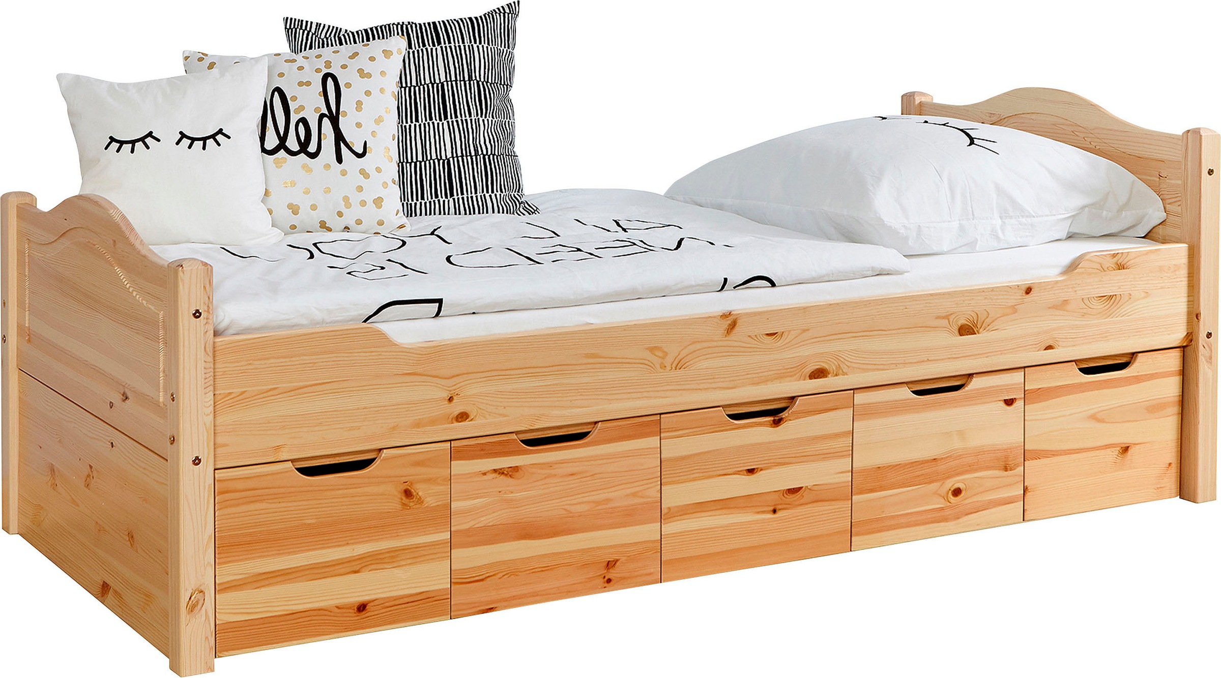 Ticaa Daybett »Leni« mit 5 Schubkästen