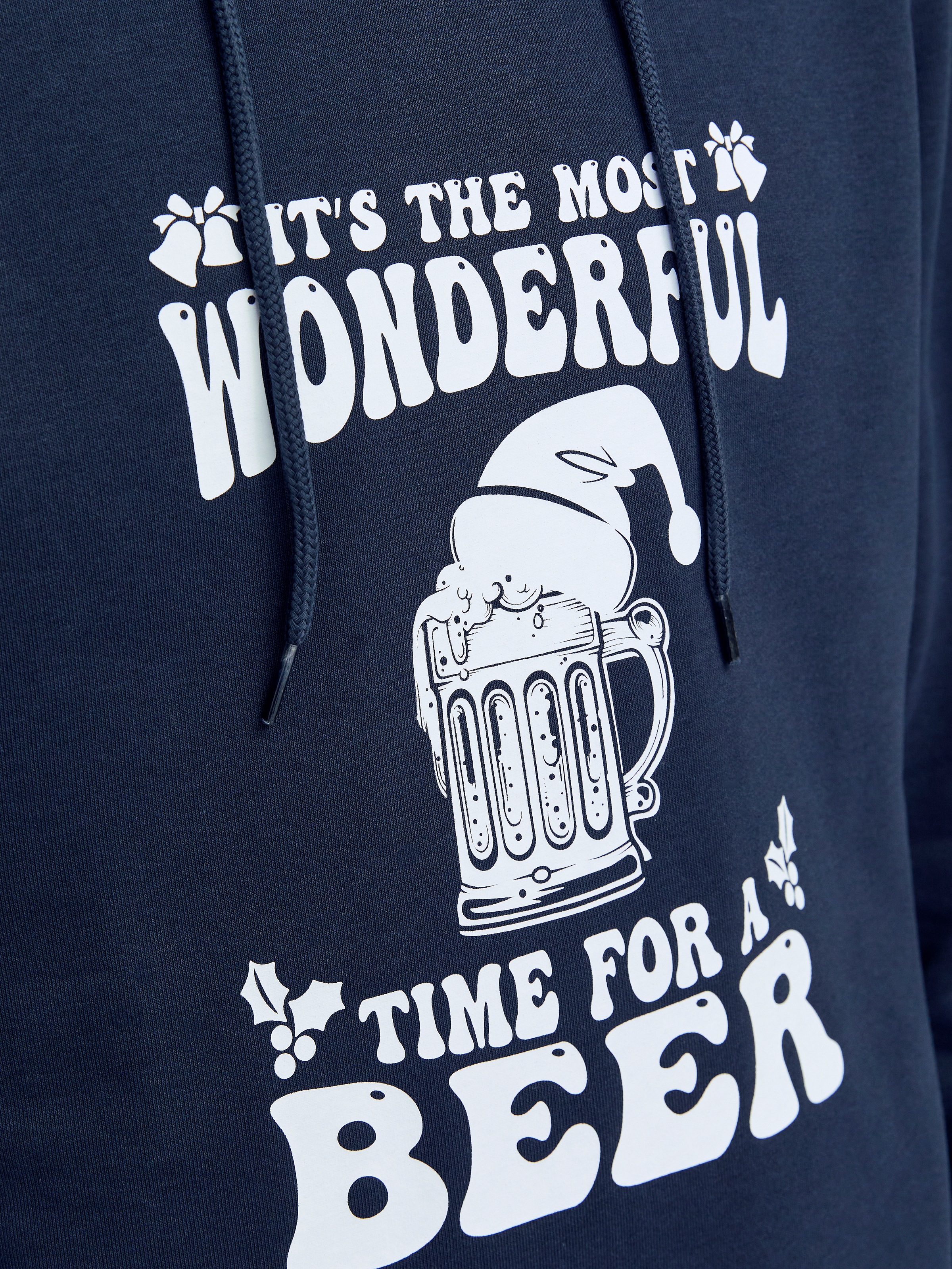 Jack & Jones Kapuzensweatshirt »JJXMAS ONE COLOR FUNNY SWEAT HOOD«
