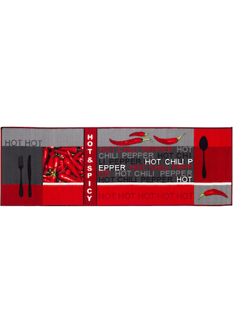 Andiamo Küchenläufer »Hot Pepper«, rechteckig, 5 mm Höhe, Motiv Peperoni/Chili, mit... kaufen