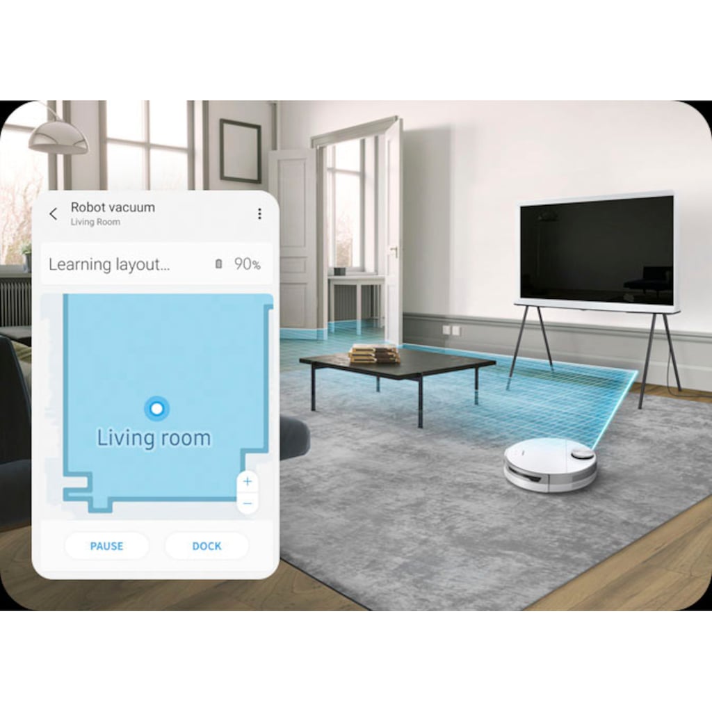 Samsung Saugroboter »Jet Bot VR30T80313W/WA«, mit 3 Leistungsstufen und LiDAR Sensor