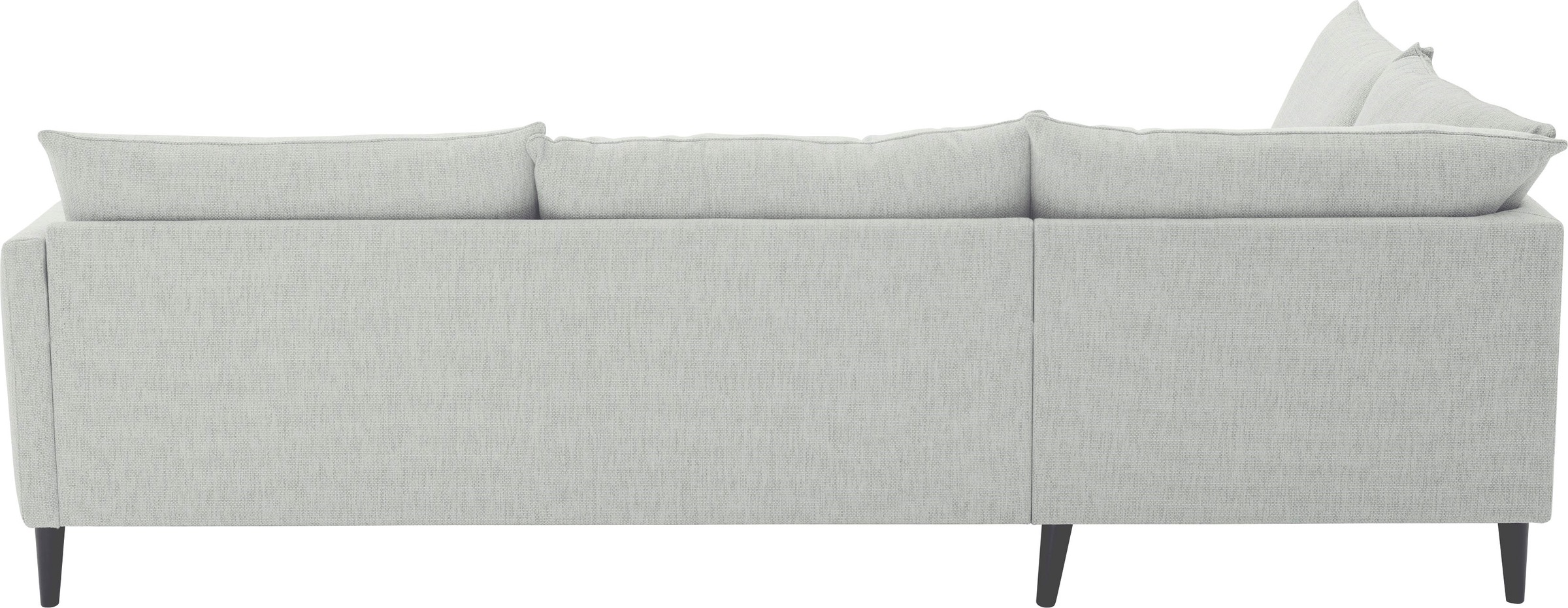 ATLANTIC home collection Ecksofa »Rekvik L-Form«, mit Wellenunterfederung, mit Massivholzfüßen