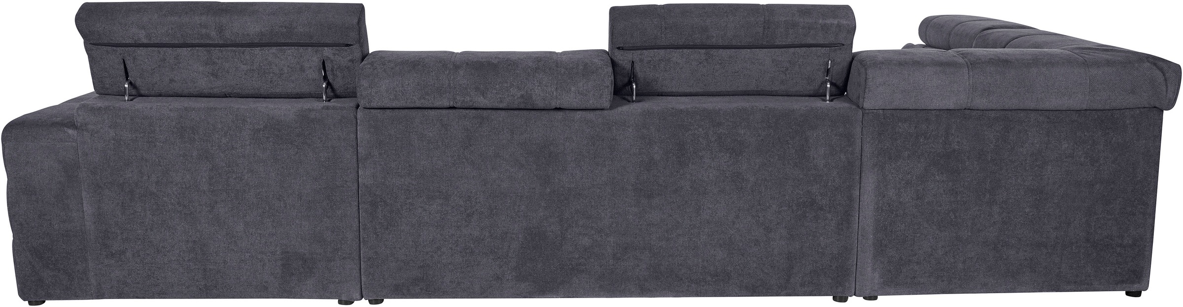 DOMO collection Wohnlandschaft Brandon viele Bezugsarten, incl. Nierenkissen, mit Kopfteilverstellung, wahlweise Sitztiefenverstellung